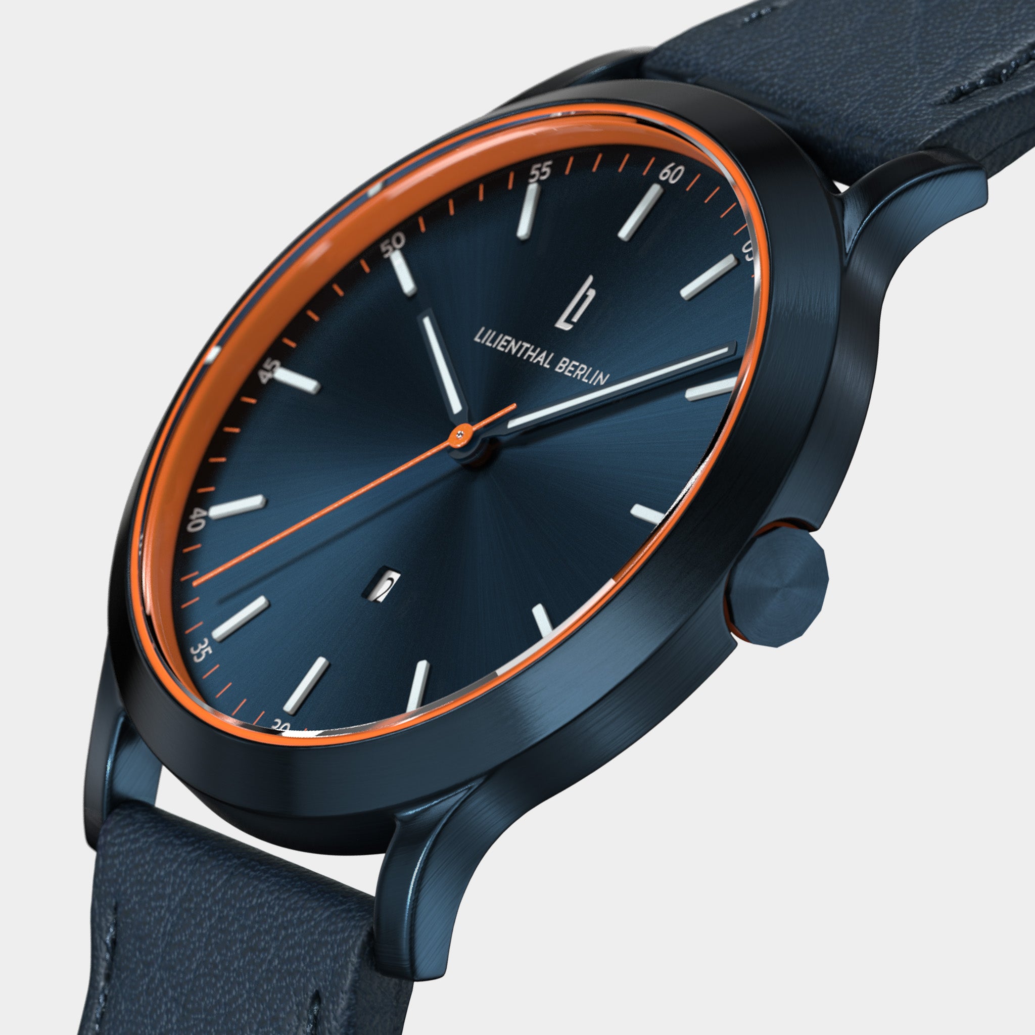 lilienthal-berlin-huxley-armbanduhr-blue-orange-40-mm image 2