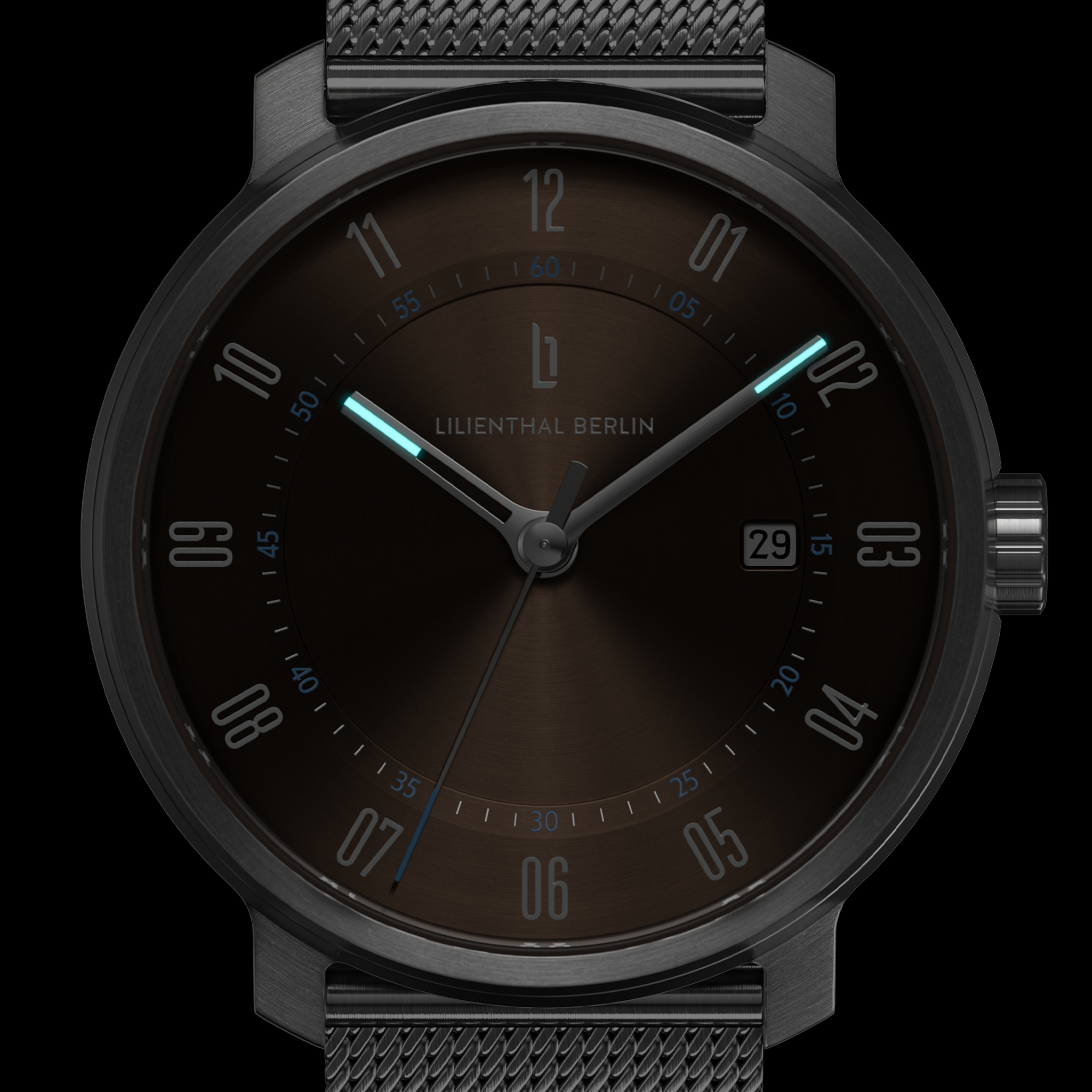 lilienthal-berlin-neolux-automatik-armbanduhr-silver-brown-42-mm image 7