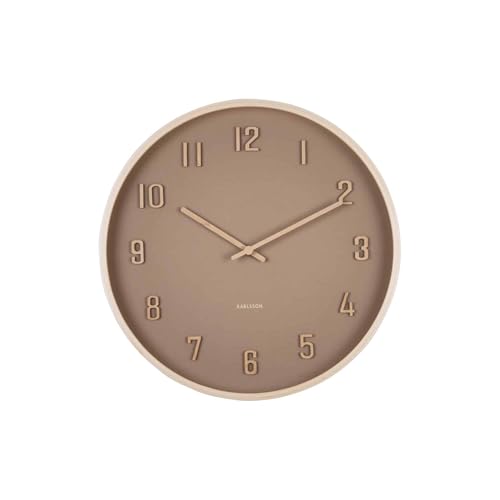 karlsson-wanduhr-nervadura-small-sanftes-braun-40-8-cm-echtholz-wanduhr image 6