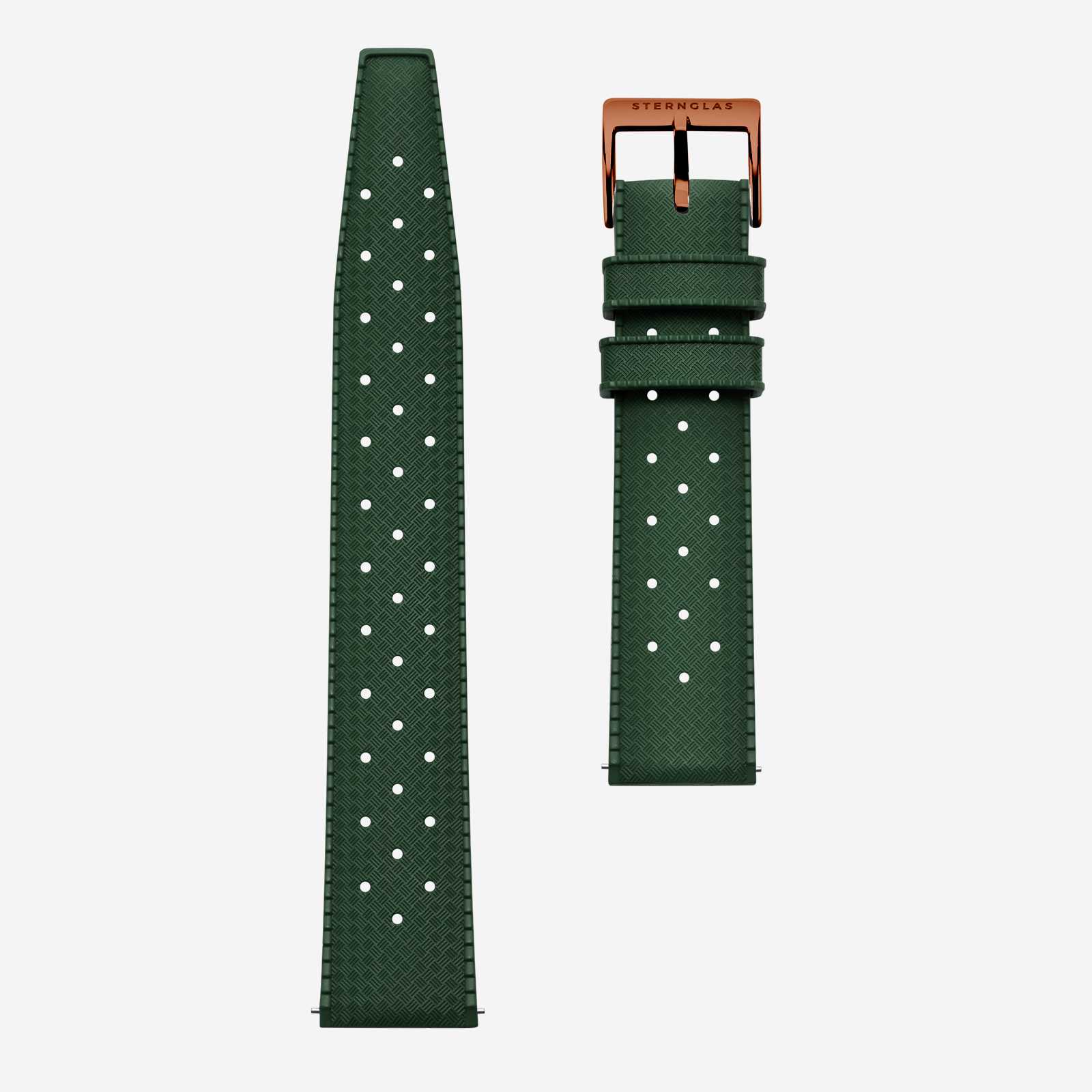 sternglas-kautschuk-20-uhrenarmband-dunkelgr-n-20-mm image 1