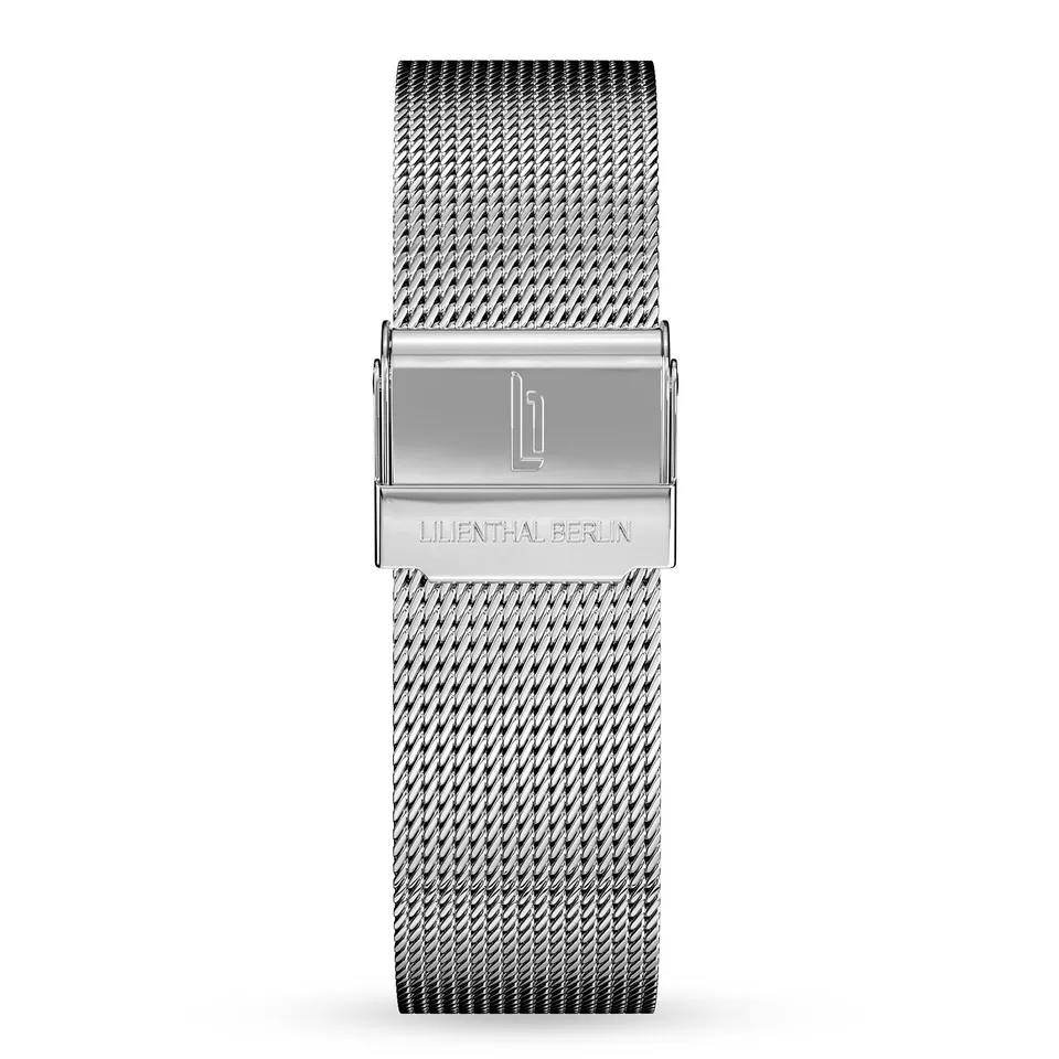 lilienthal-berlin-mesh-strap-uhrenarmband-silver-glossy image 1
