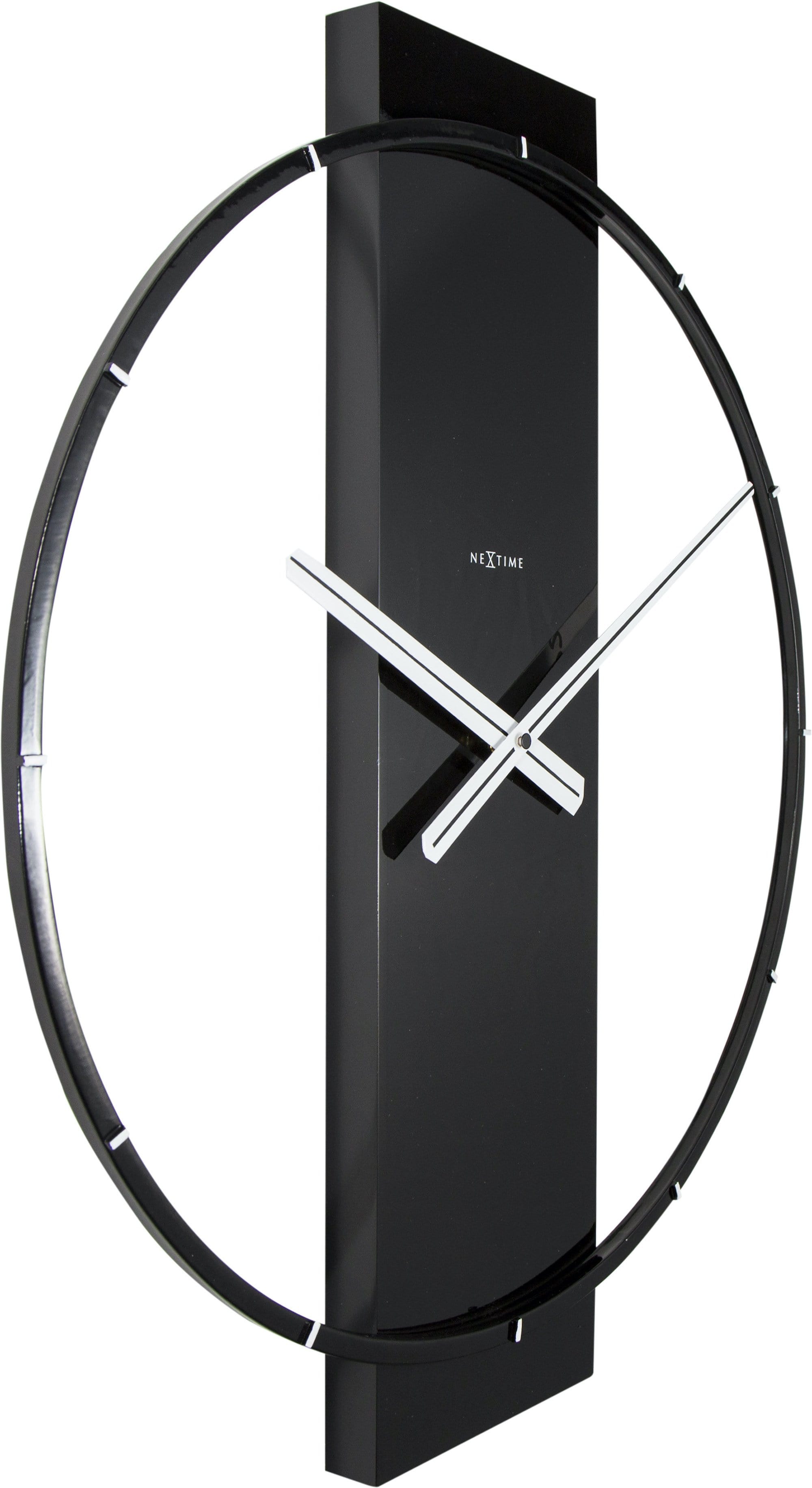 nextime-carl-wanduhr-50-8-x-58-2-cm-holz-stahl-schwarz image 2