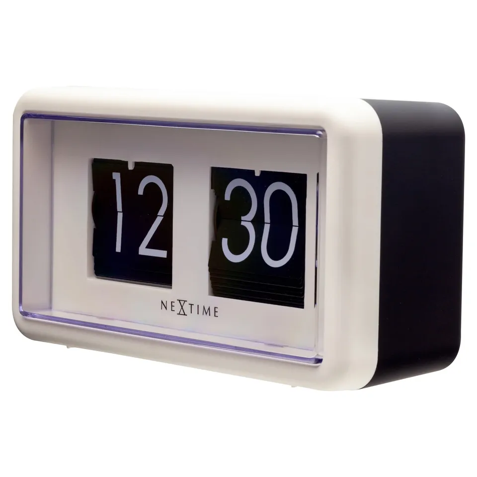nextime-flip-clock-tisch-oder-wanduhr-18x10x7-cm-retro-design image 1