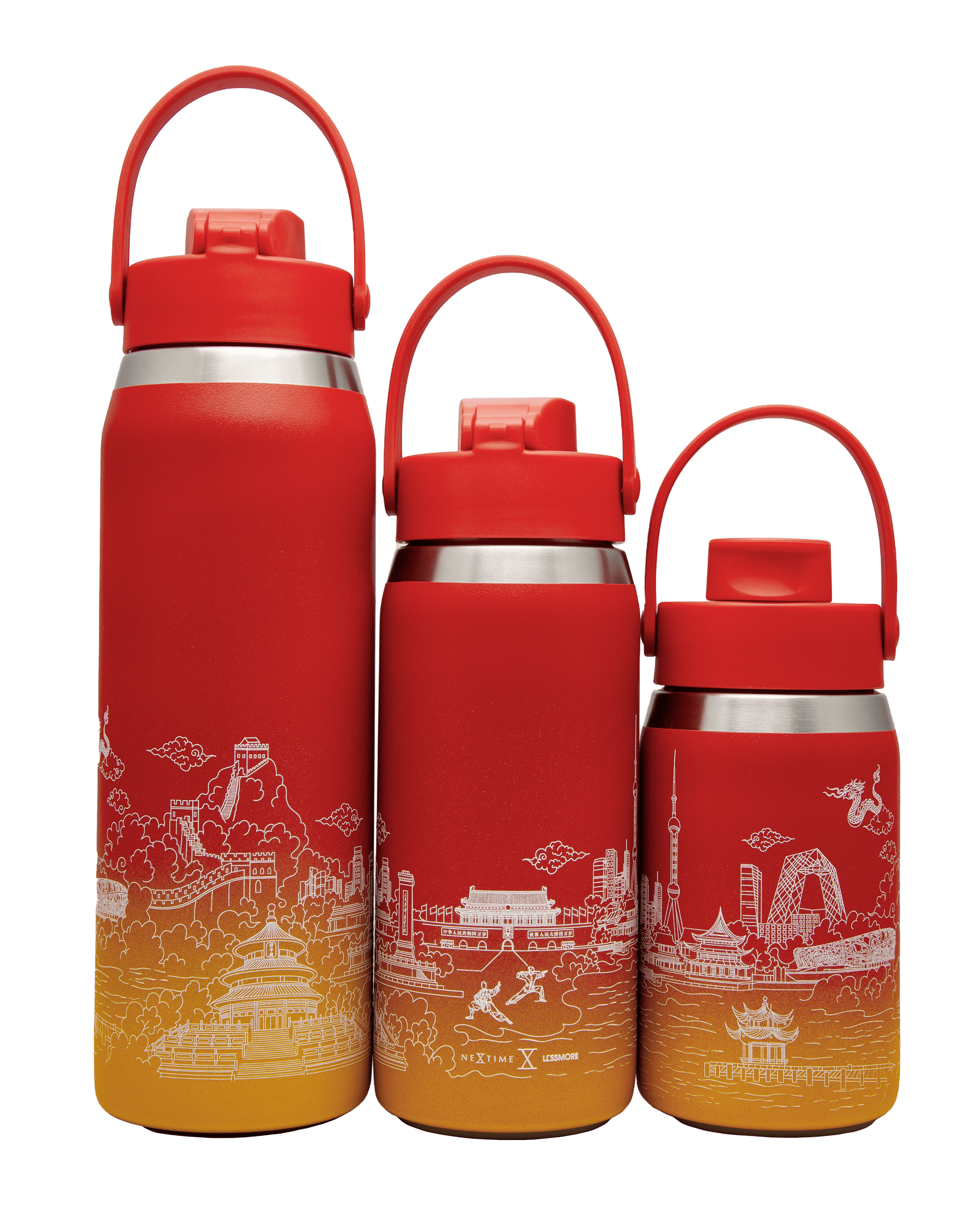 nextime-skyline-thermosflasche-355-473-710-ml-china-fire-dragon-edelstahl image 3