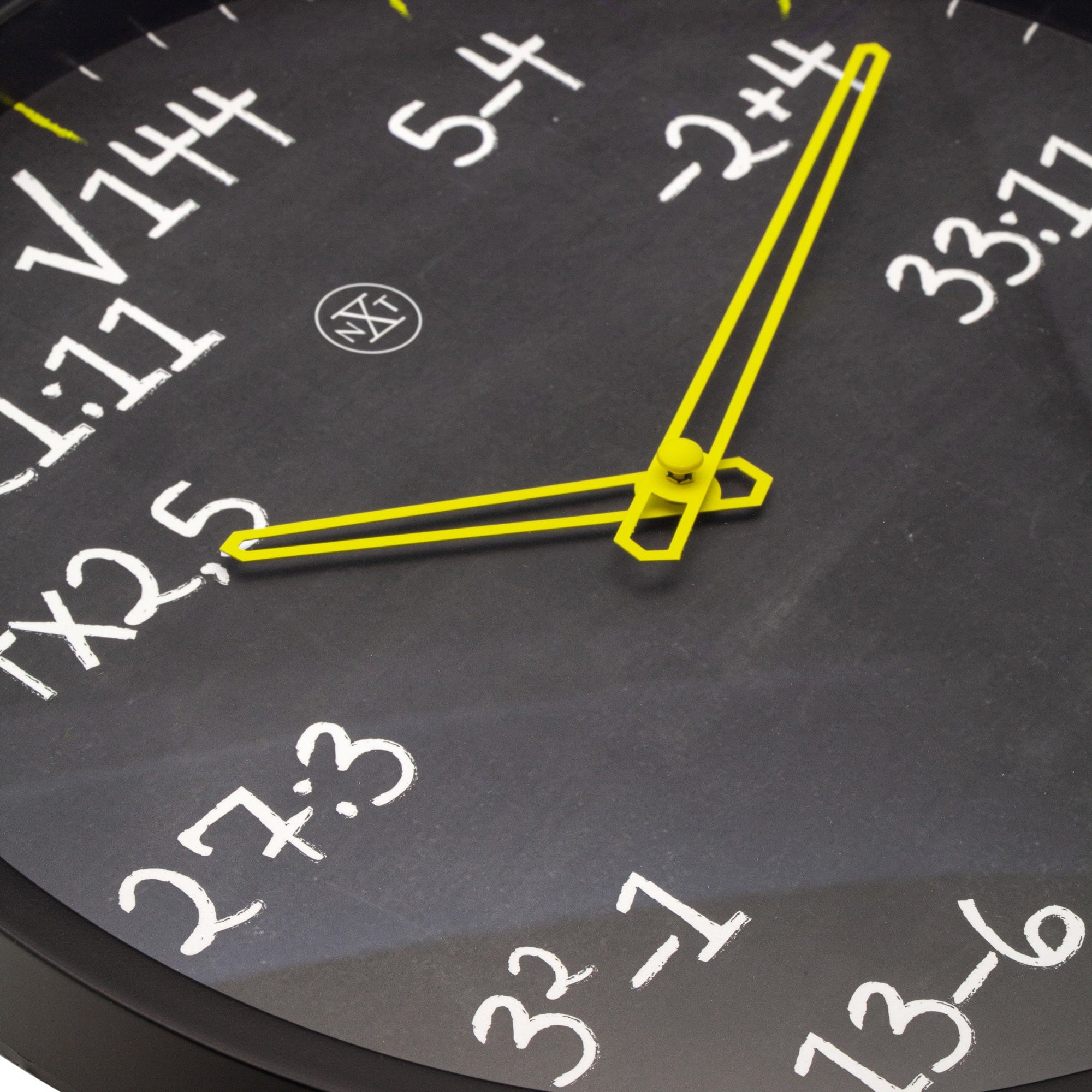 nextime-maths-wanduhr-30-cm-lautlos-kunststoff-schwarz image 4