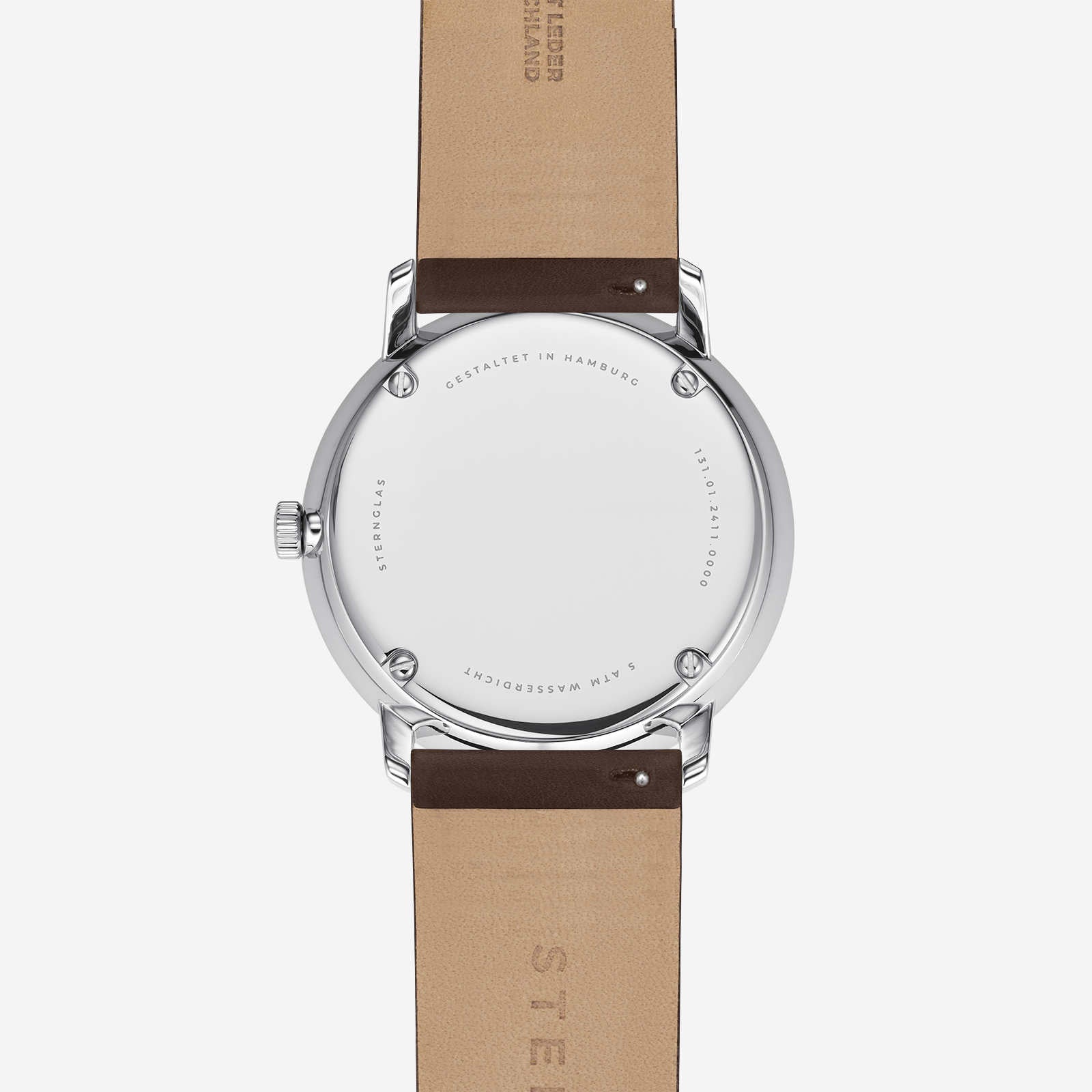 sternglas-naos-unisexuhr-38-mm-wei-leder-silber image 7