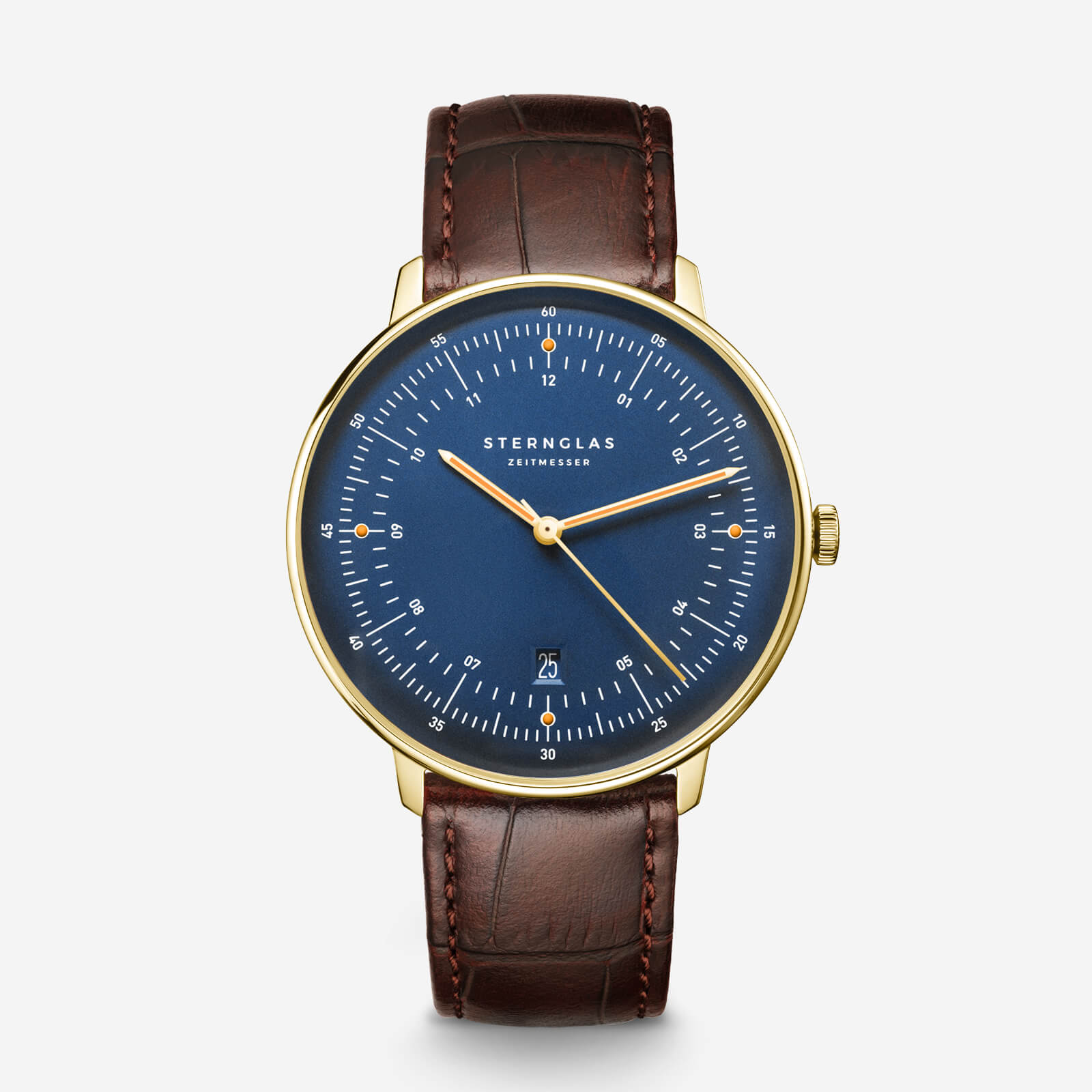 sternglas-hamburg-edition-marine-42-mm-gold-leder-limitiert image 1