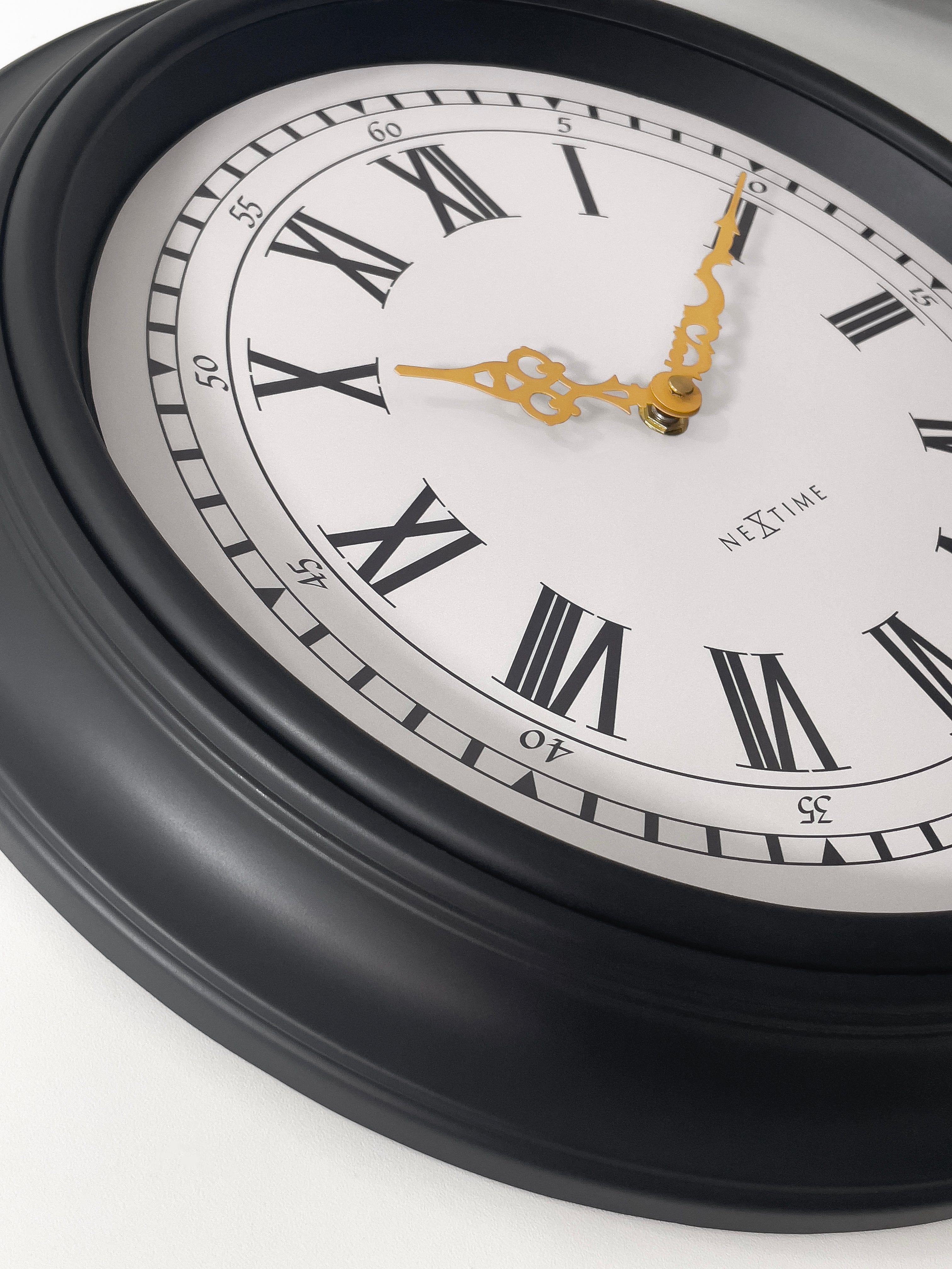nextime-chopin-wanduhr-40-cm-lautlos-schwarz-grau image 4