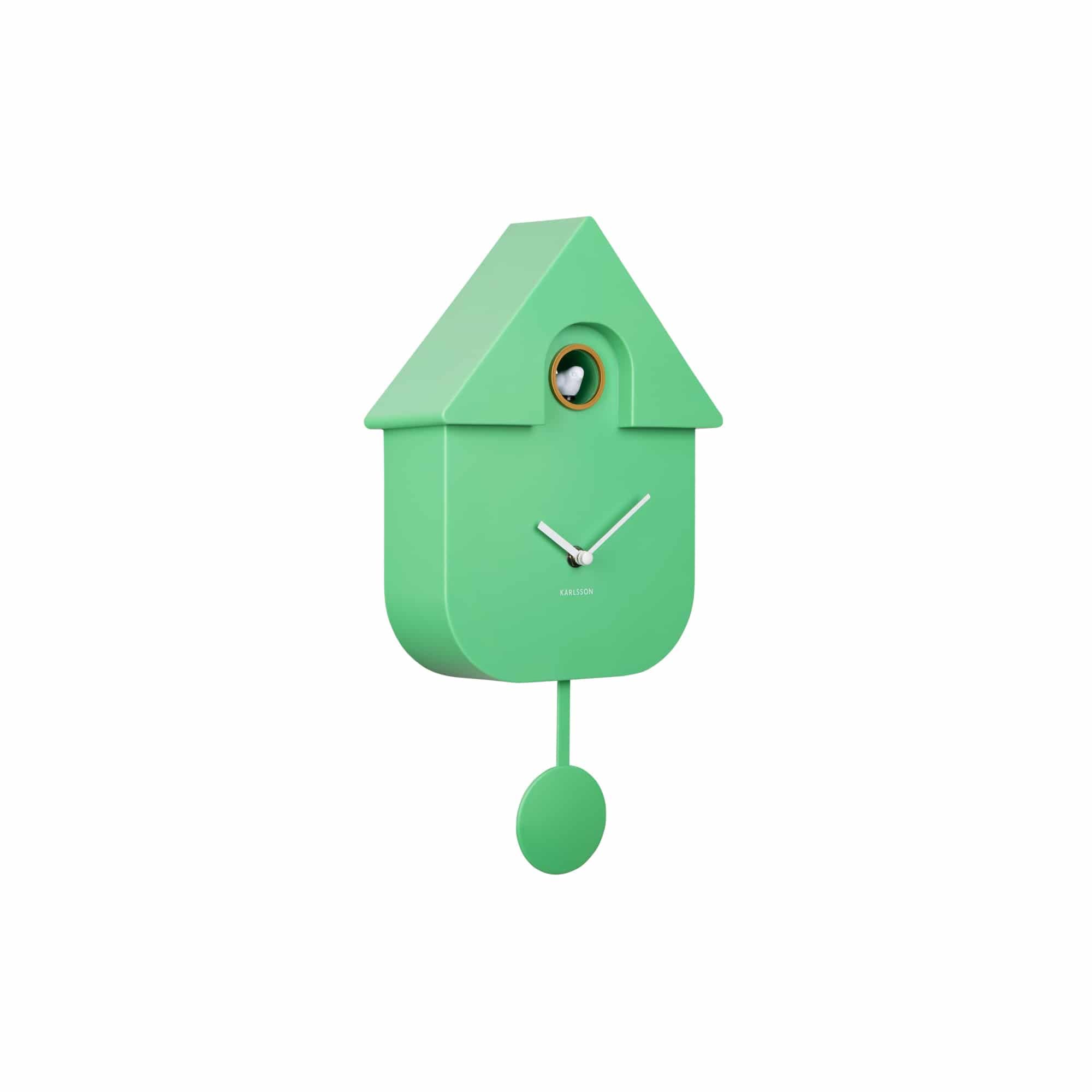 karlsson-modern-cuckoo-kuckucksuhr-gr-n-8-5x21-5x41-cm-thermoplast image 1