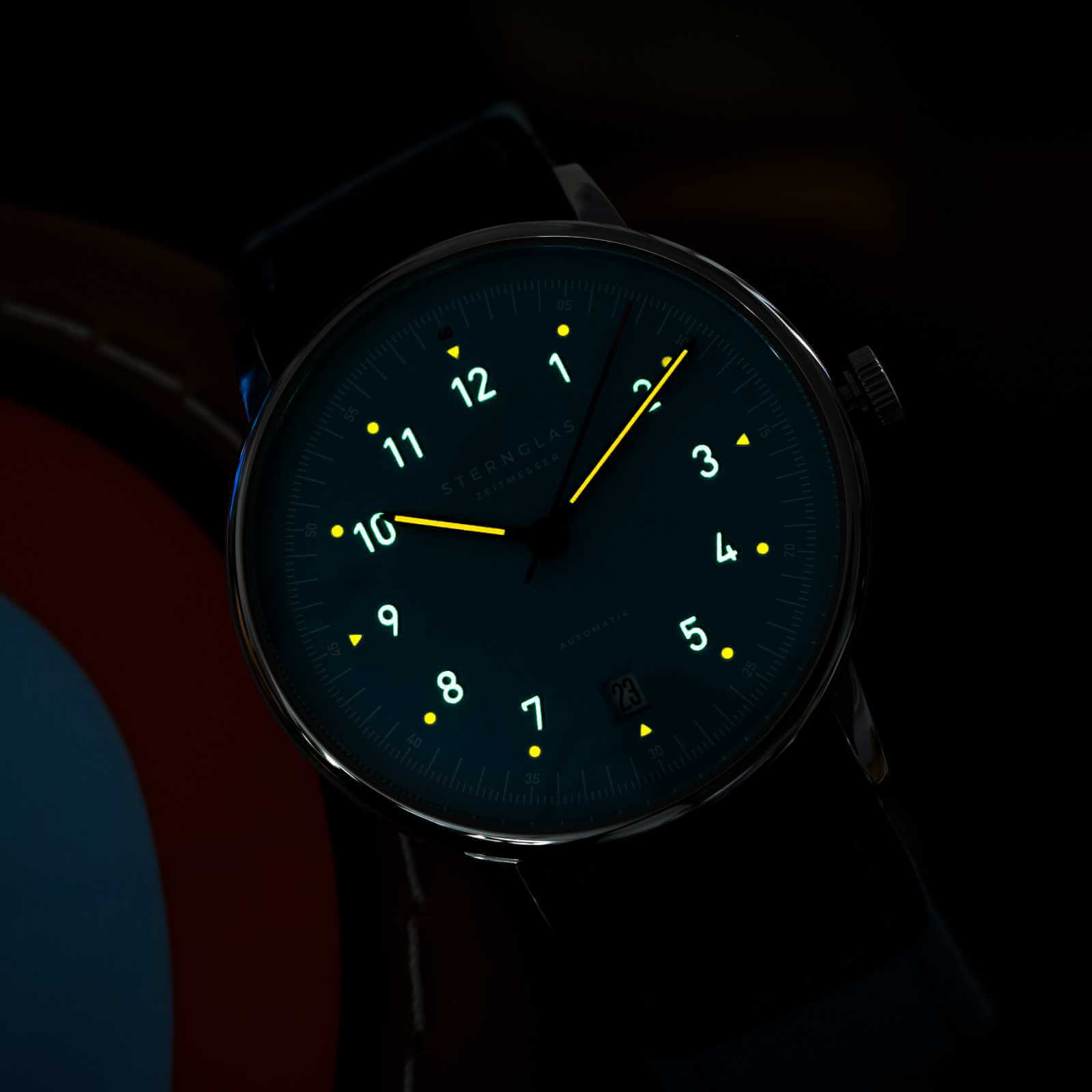 sternglas-lumatik-automatik-uhr-hellblau-38-mm-leder image 6
