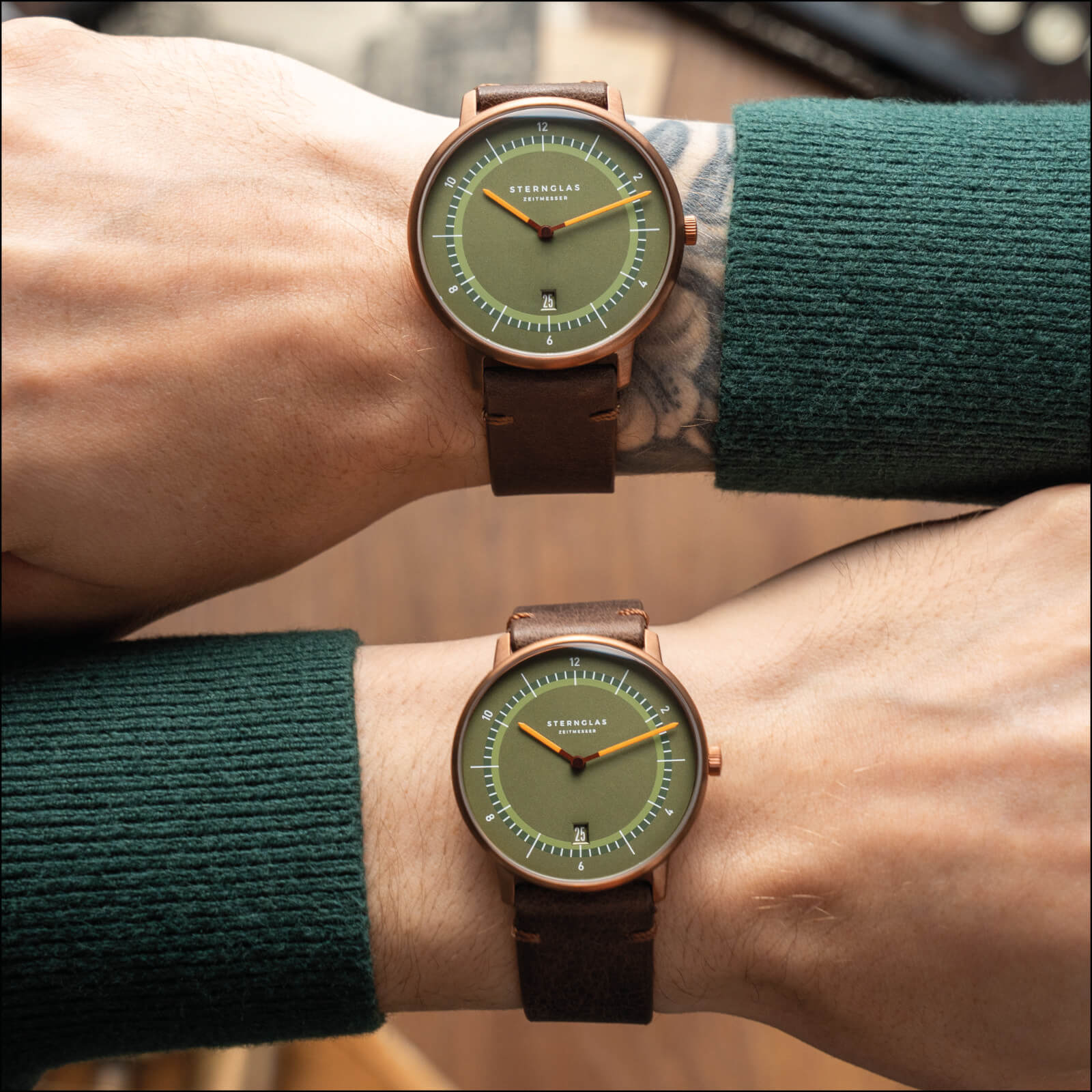 sternglas-naos-xl-edition-1905-42mm-bronze-lederuhr-speicherstadt-hommage image 6