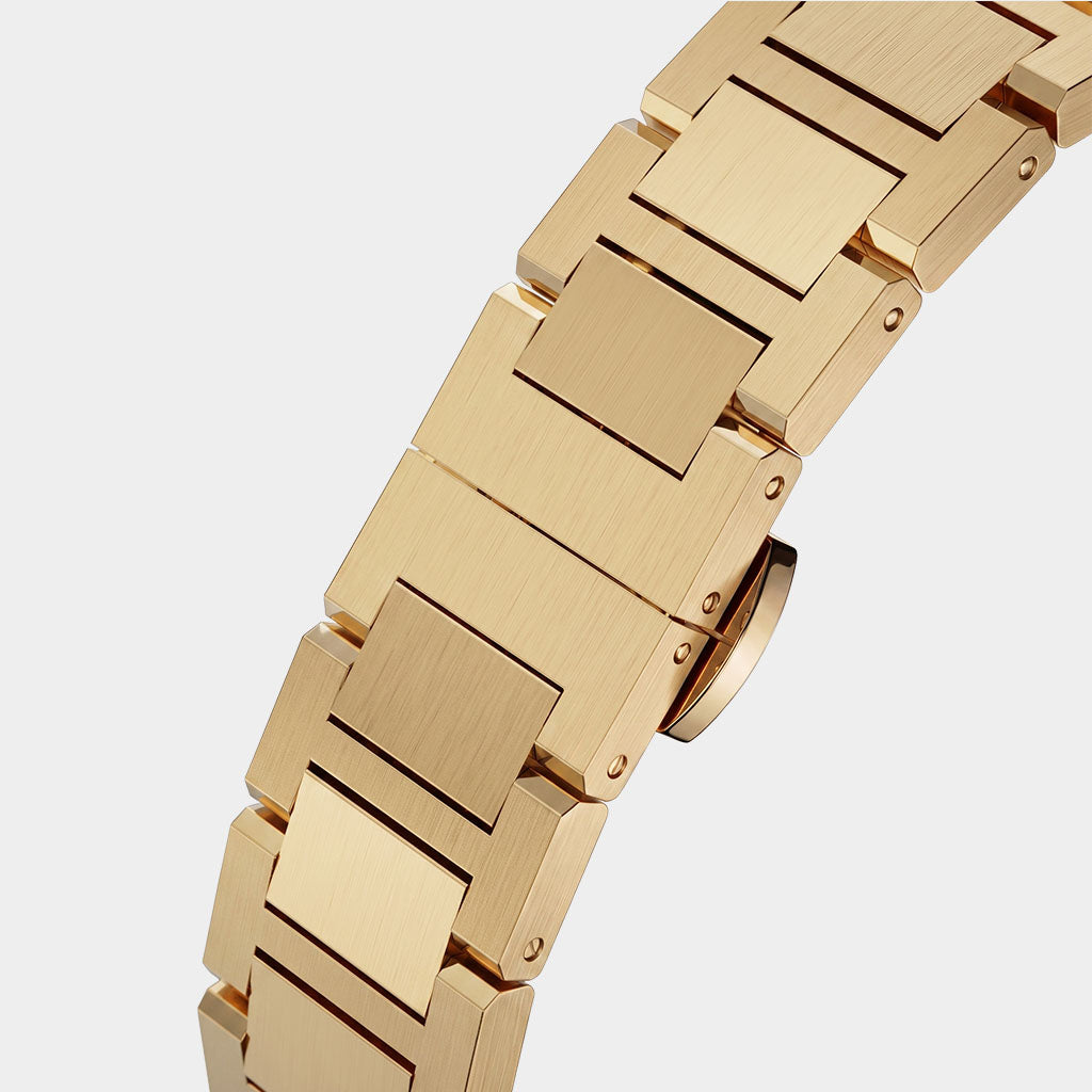 lilienthal-berlin-edelstahl-armband-gold-brushed-wechselband image 2