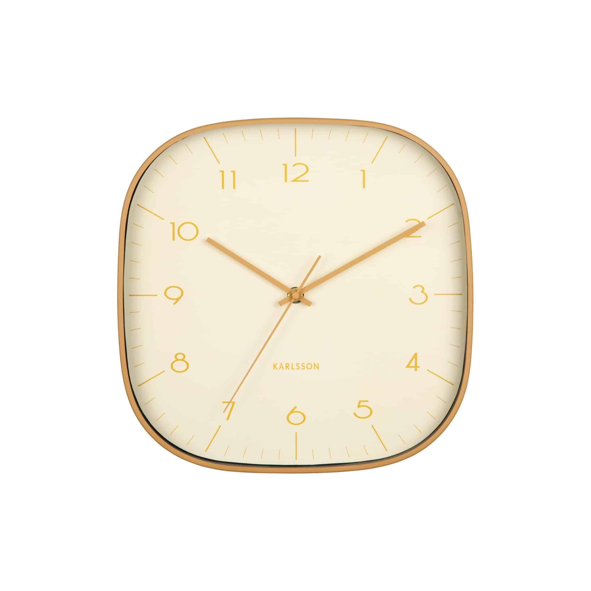 karlsson-grato-cuadrado-wanduhr-ocker-4-3x29x29cm image 3