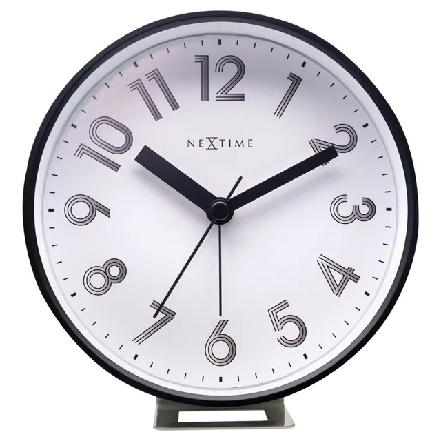 nextime-reflect-tisch-und-wanduhr-mit-alarm-leise-lichtfunktion-12-5-x-13-x-5-5- image 1