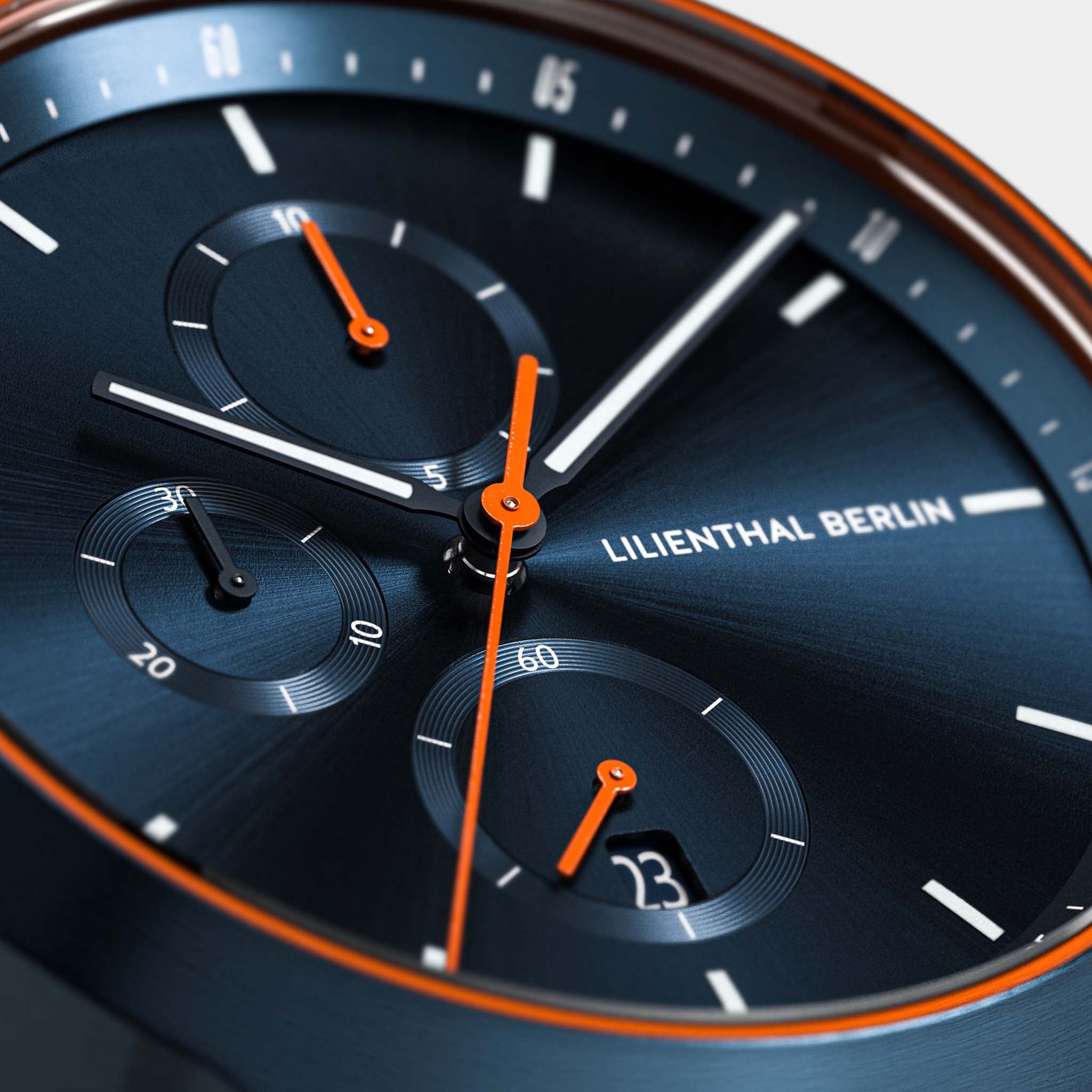 lilienthal-berlin-chronograph-blue-orange-herrenuhr-midnight-blue image 4