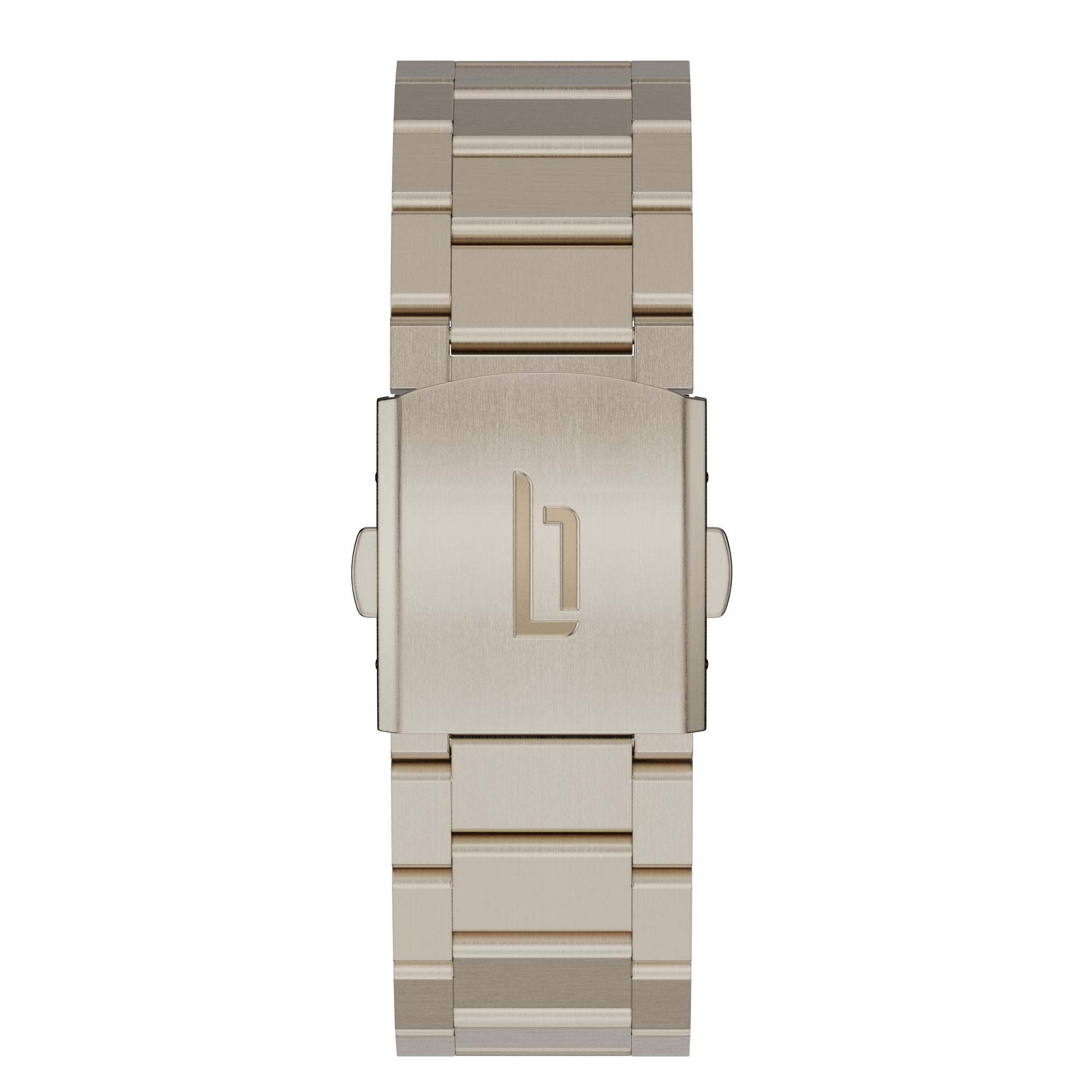 lilienthal-berlin-edelstahl-armband-beige-gold-brushed-f-r-lilienthal-1 image 1