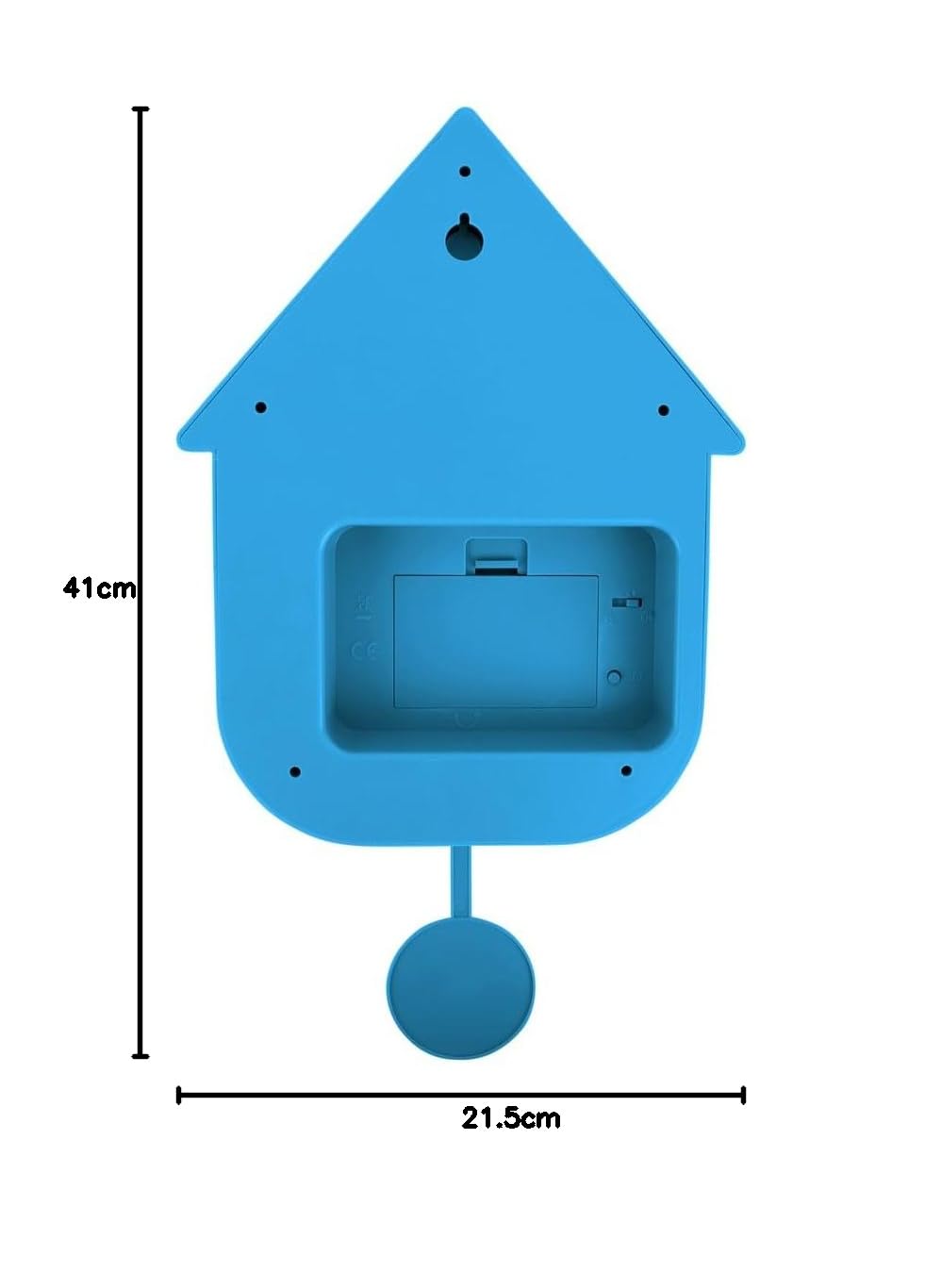 karlsson-modern-cuckoo-kuckucksuhr-blau-21-5-x-8-5-x-41-cm-thermoplast image 6