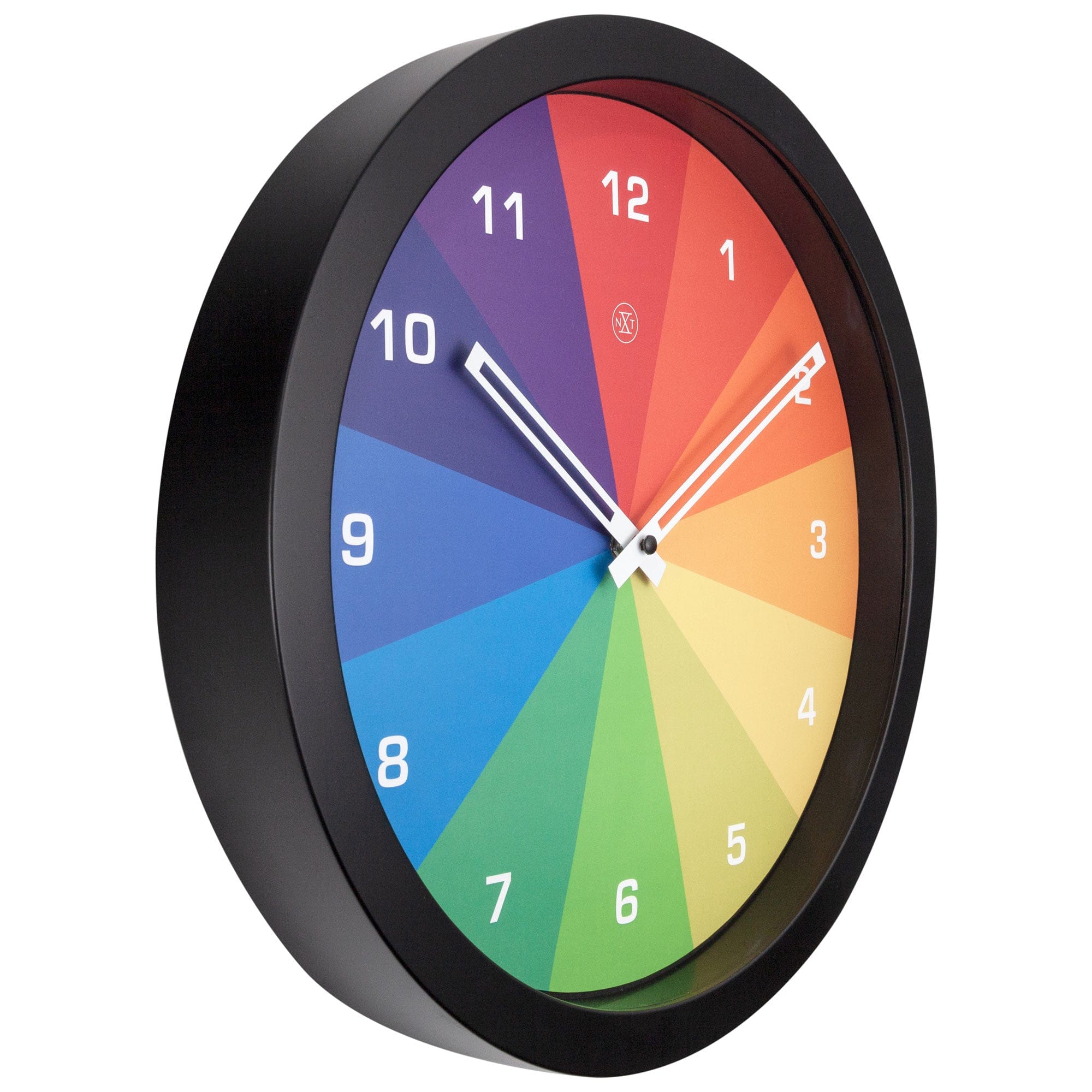 nextime-joy-wanduhr-36-cm-kunststoff-bunt-schwarz-silent image 2