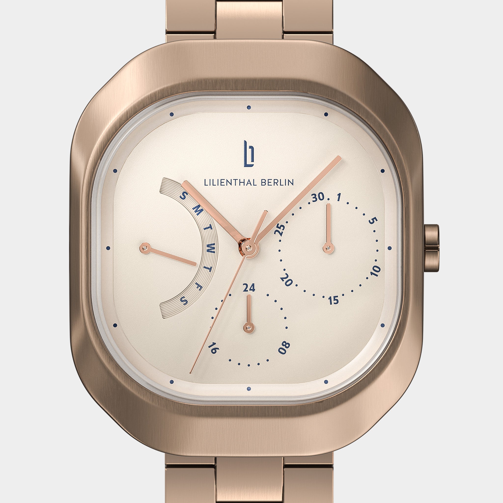 lilienthal-berlin-multimatica-bronze-almond-rechteckuhr-mit-day-date image 6