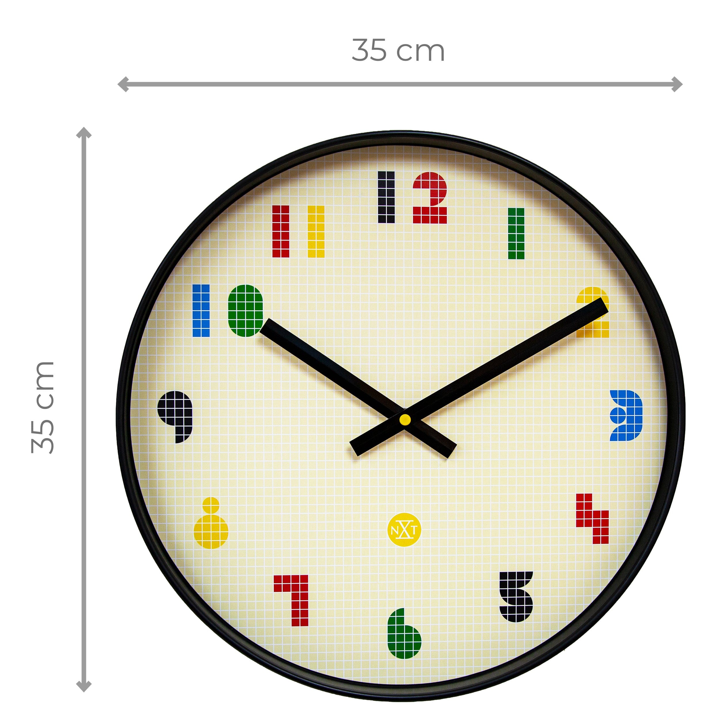 nextime-nxt-bit-wanduhr-35-cm-abs-schwarz-multicolor image 8