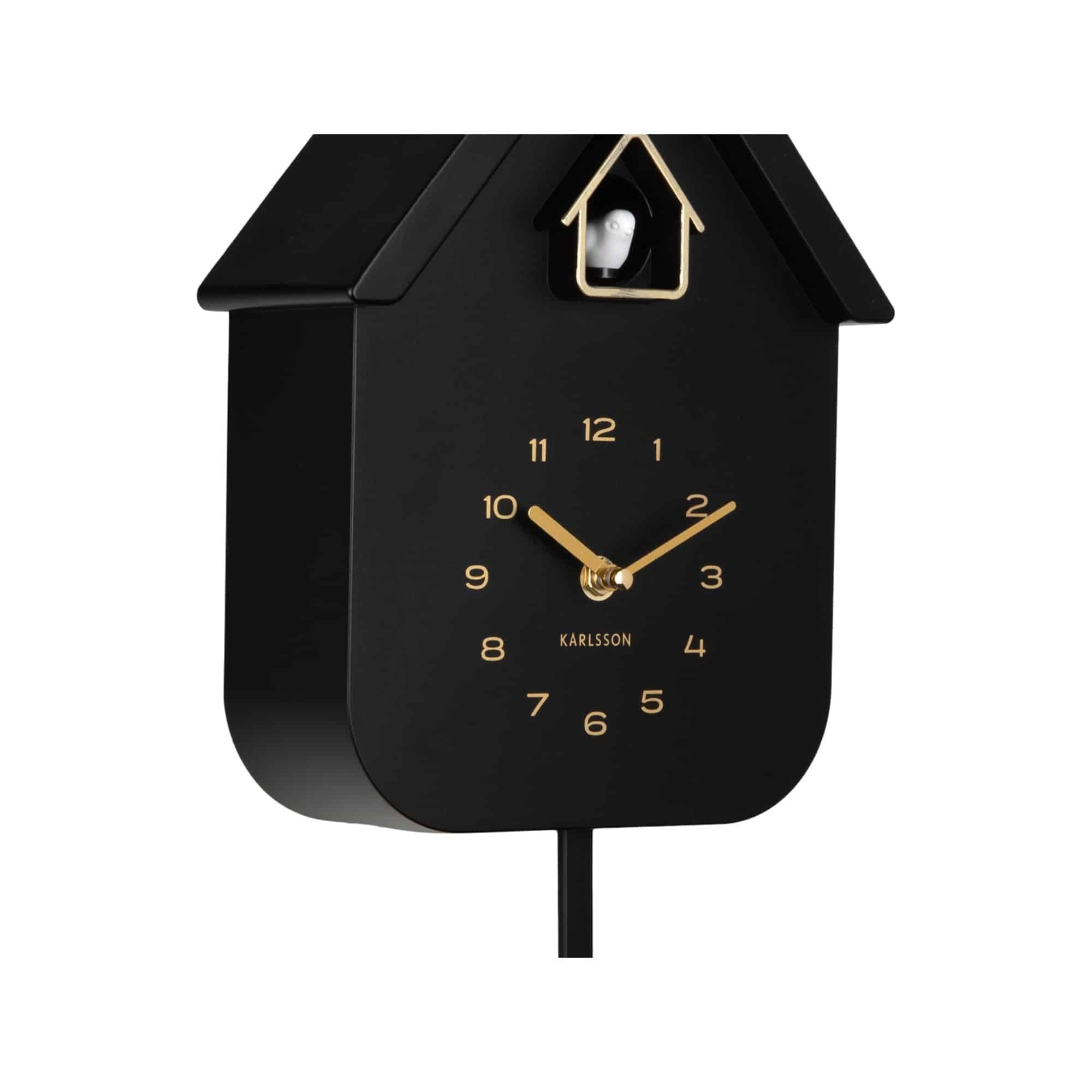 karlsson-solo-color-cuckoo-wanduhr-schwarz-21-5-x-41-cm image 4