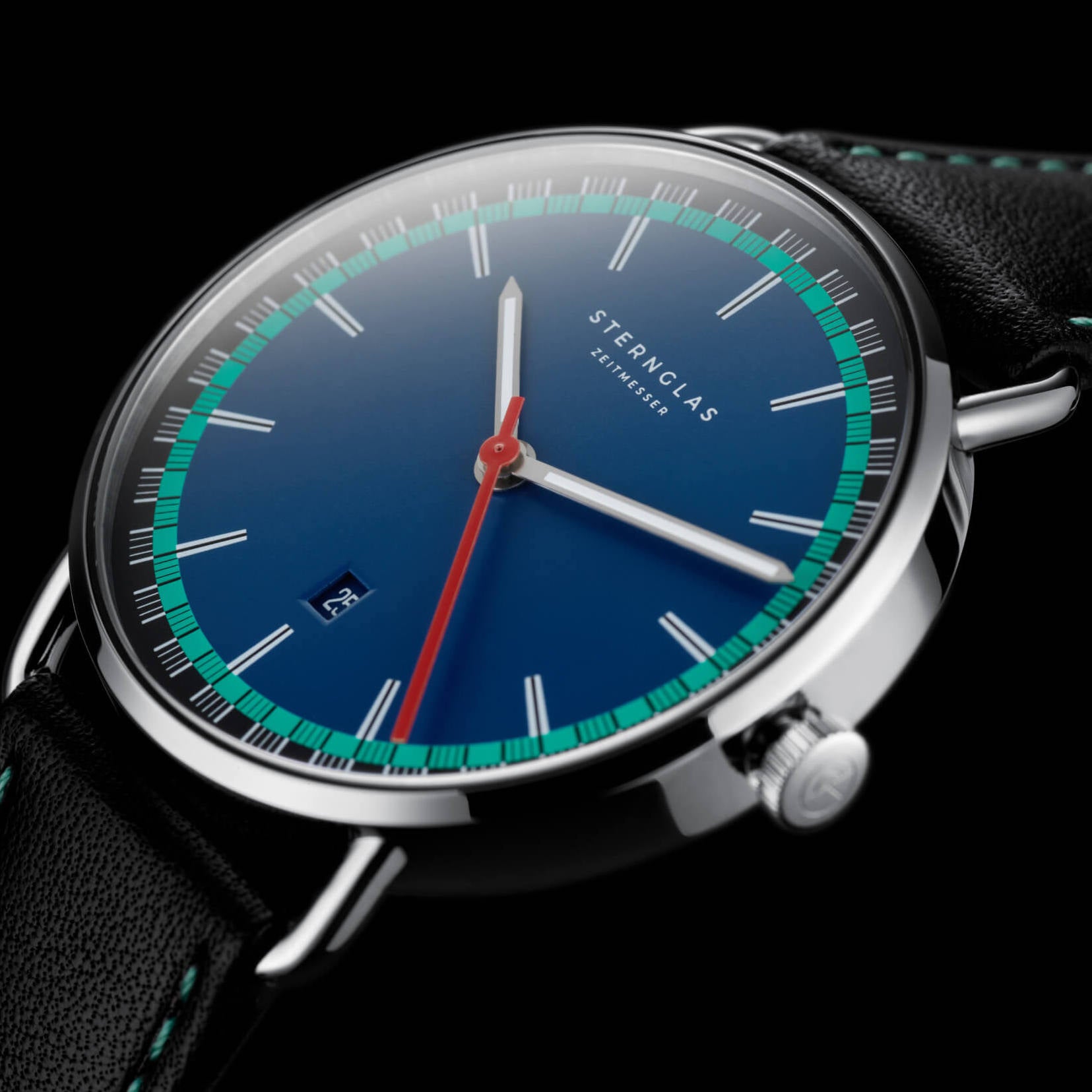 sternglas-levin-quarz-40mm-bauhaus-memphis-design-uhr-unisex image 4