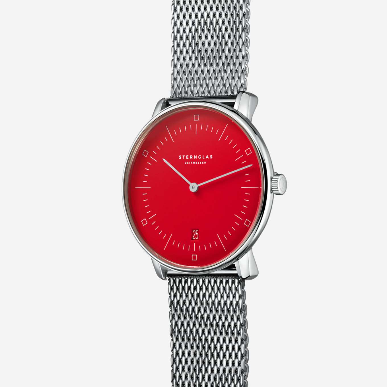 sternglas-naos-edition-bauhaus-ii-rot-38-mm-edelstahl image 2