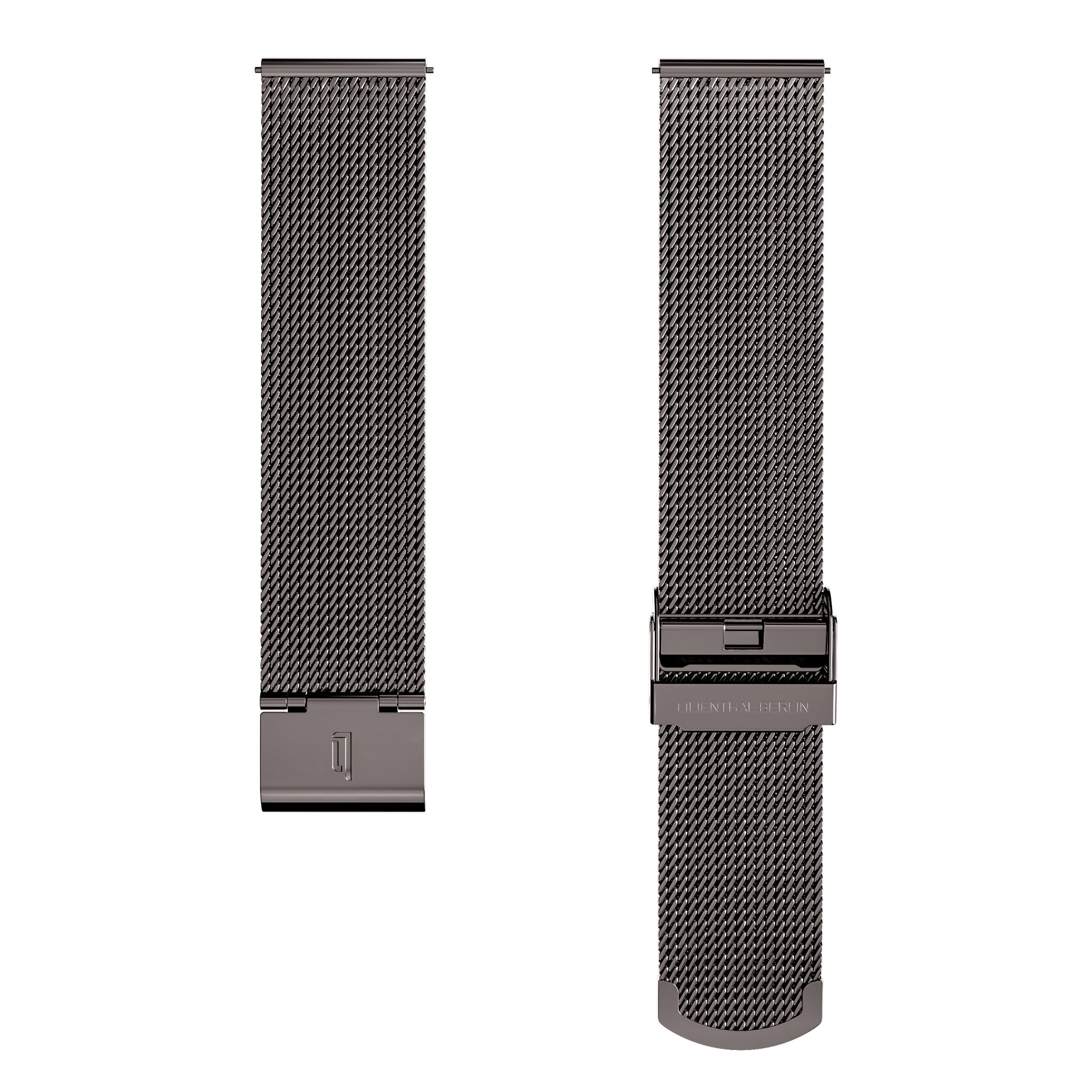 lilienthal-berlin-mesh-armband-anthracite-glossy-wechselarmband image 3