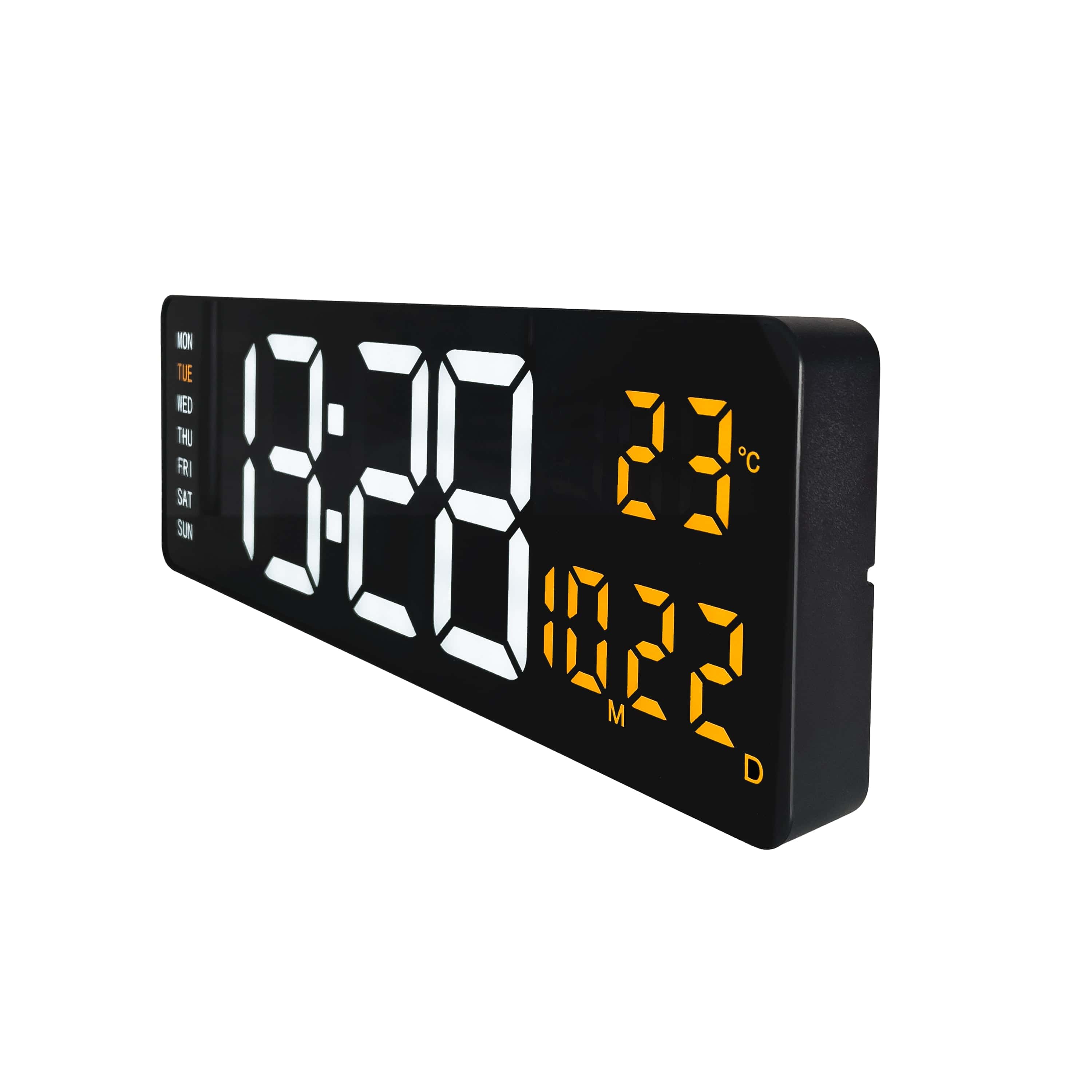 nextime-super-digi-digital-wanduhr-wecker-38-8-cm-schwarz-abs image 4