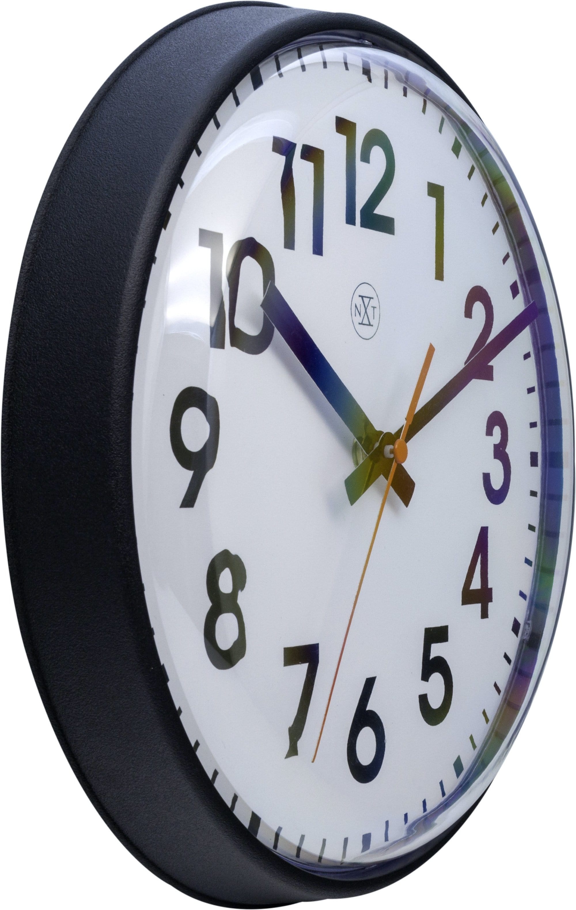 nextime-peter-wanduhr-26cm-wei-schwarz-kunststoff image 6