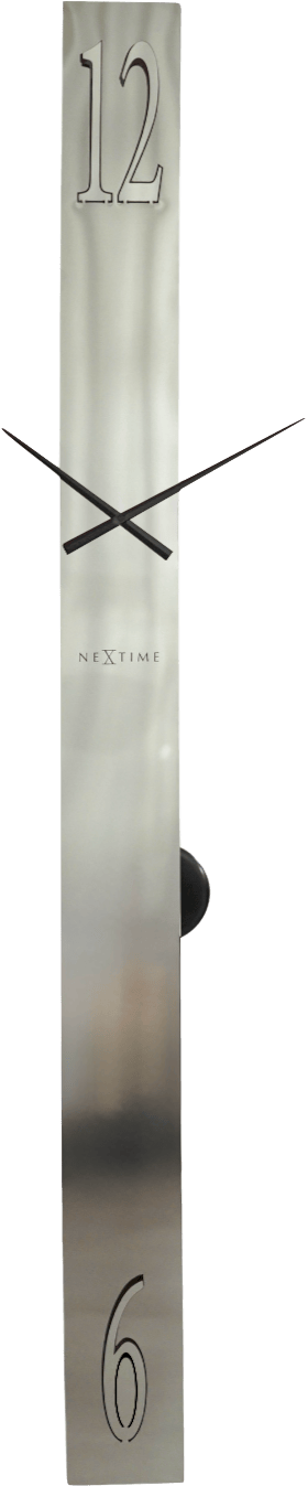 nextime-long-island-pendeluhr-13-8-x-170-x-4-5-cm-chrom-polierter-edelstahl-sile image 1