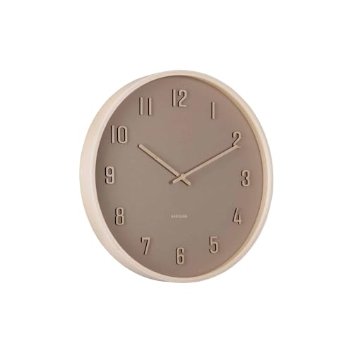 karlsson-wanduhr-nervadura-small-sanftes-braun-40-8-cm-echtholz-wanduhr image 4