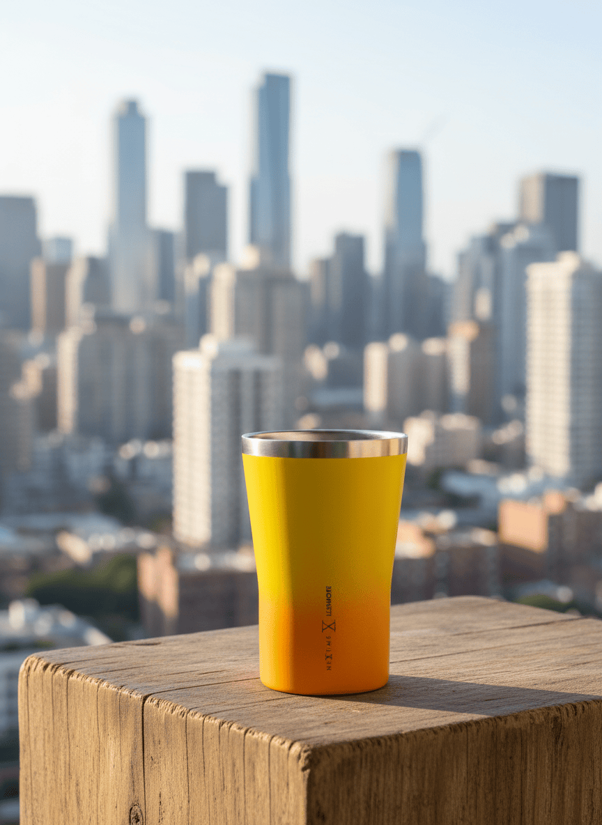 nextime-urban-tumbler-thermobecher-473-ml-tulip-yellow-edelstahl image 6