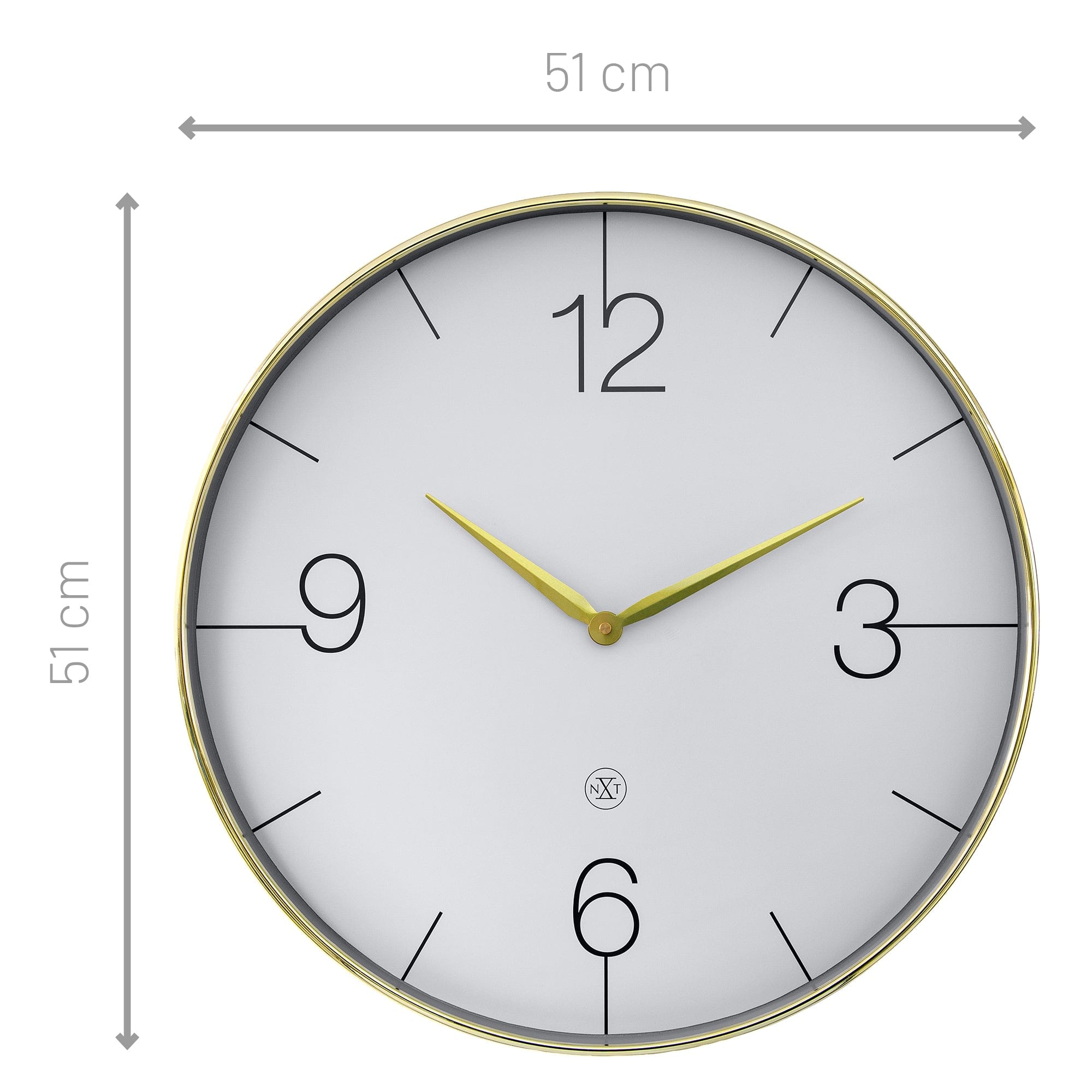 nxt-finesse-large-wanduhr-51-cm-gold-chrom-lautlos image 7