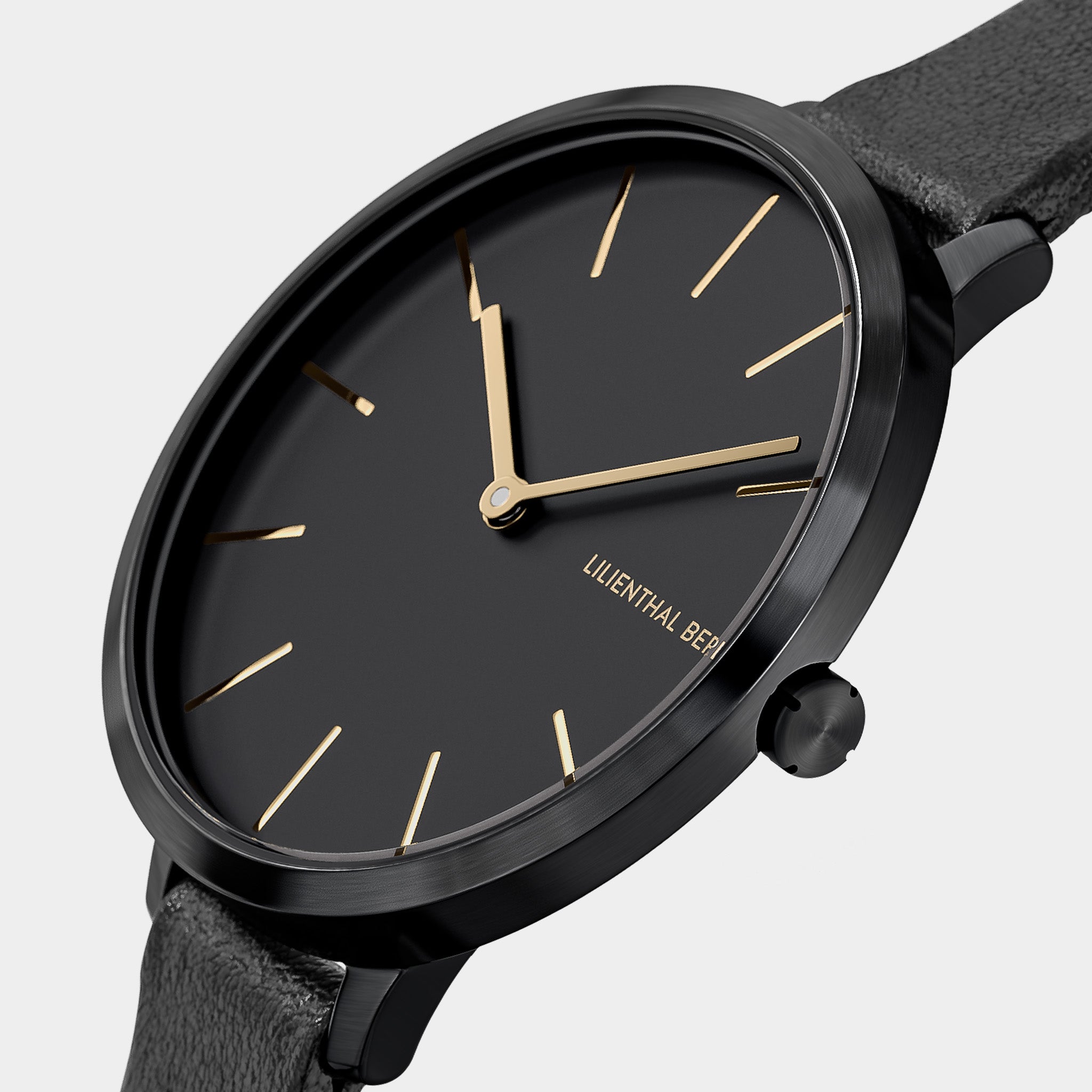 lilienthal-berlin-rosalux-damenuhr-black-gold-30-mm-edelstahl image 2