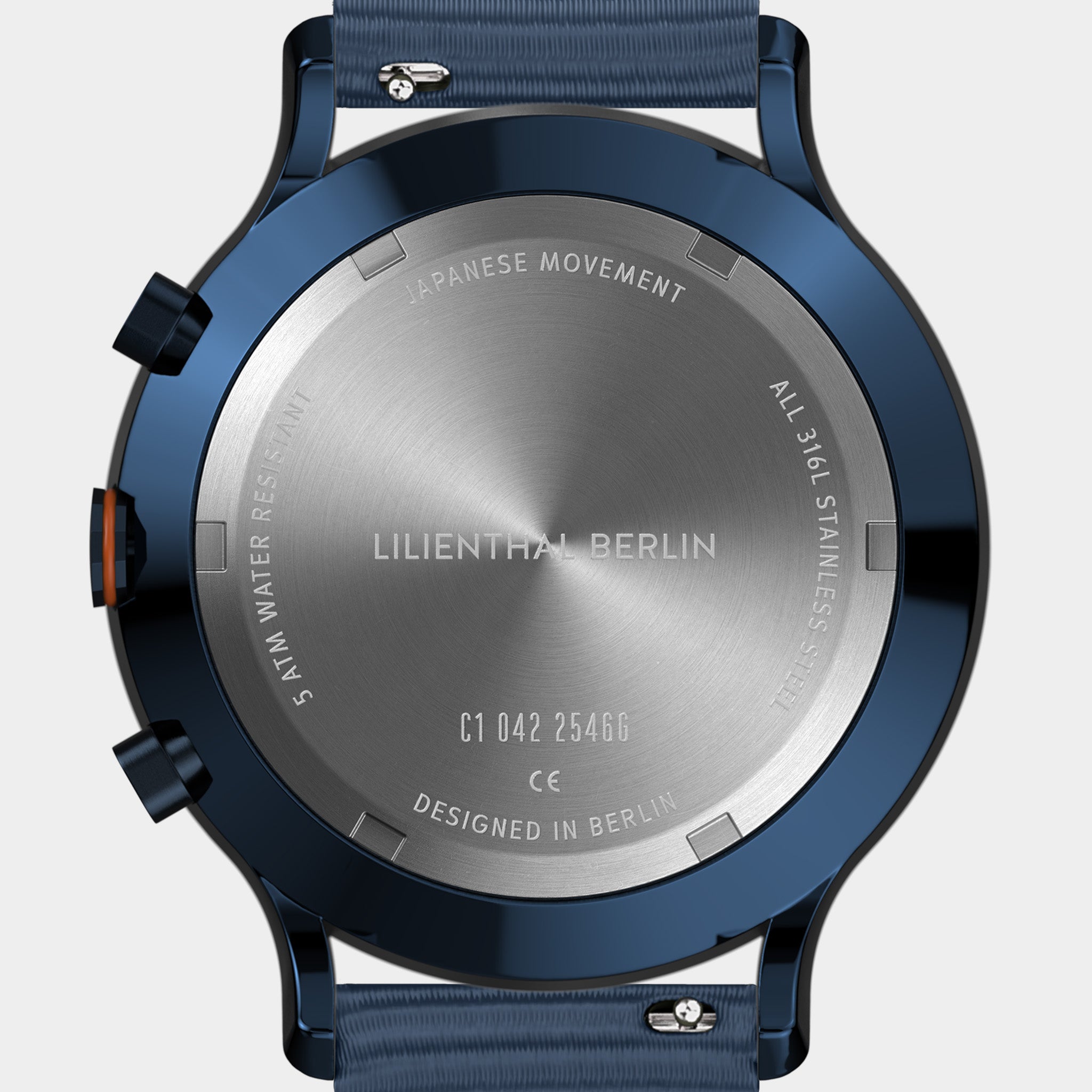 lilienthal-berlin-chronograph-blue-orange-herrenuhr image 8