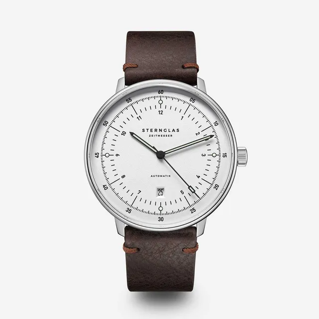 sternglas-hamburg-automatik-uhr-42-mm-silber image 1