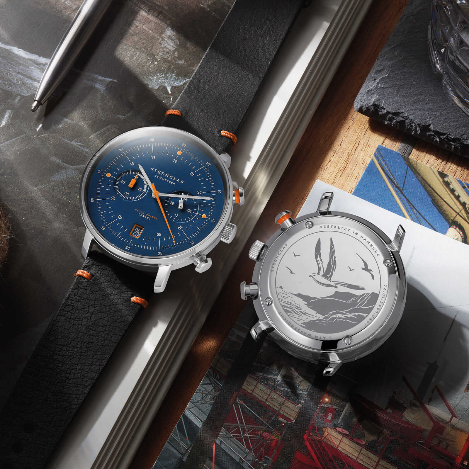 sternglas-hamburg-chrono-edition-k-ste-herrenuhr-blau-42-mm-leder image 4