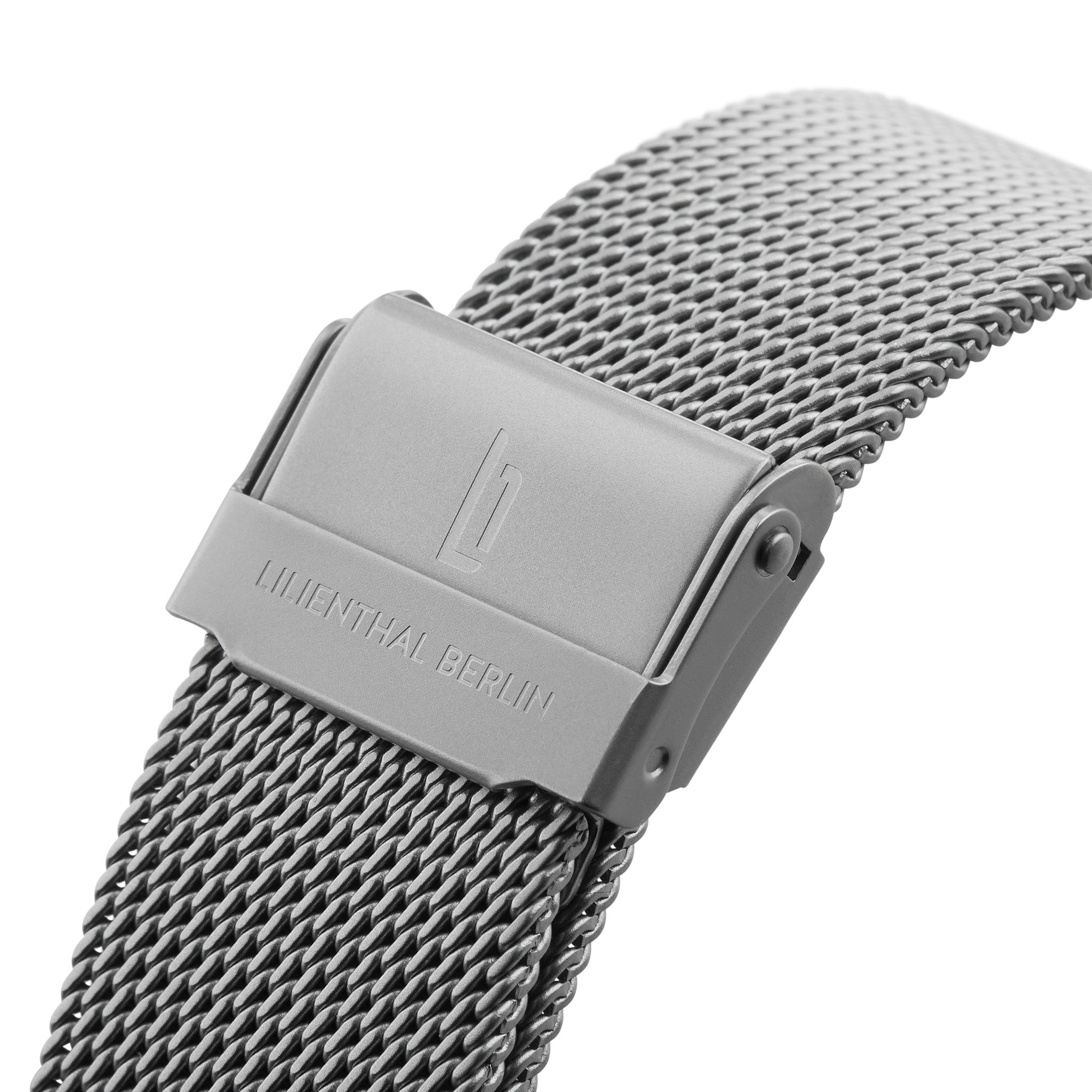 lilienthal-berlin-mesh-armband-silver-matte-wechselarmband image 2