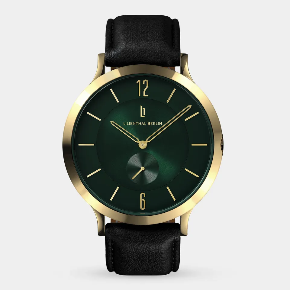 lilienthal-berlin-the-classic-gold-green-42-5-mm-armbanduhr image 1