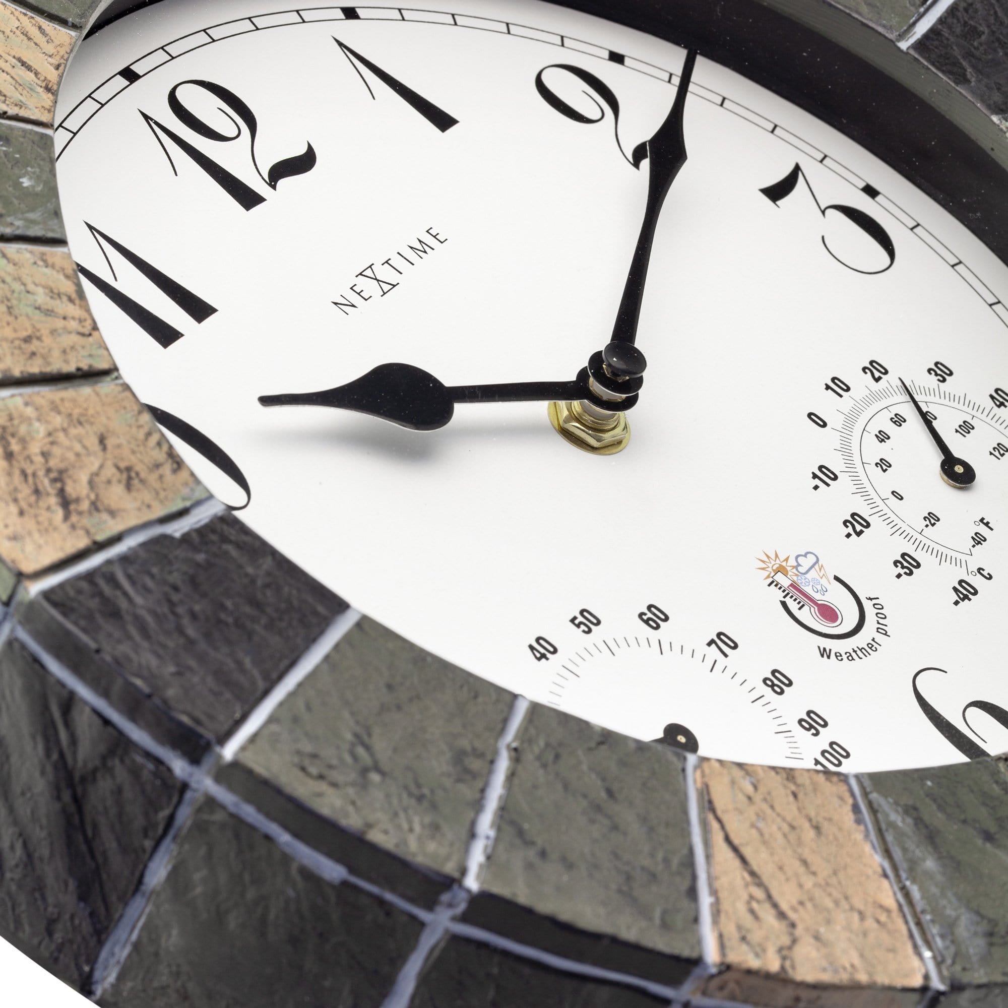 nextime-aster-garten-wanduhr-26-cm-polyresin-wetterfest image 3