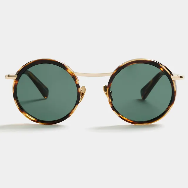 lilienthal-berlin-chillwave-brushed-gold-tortoise-green-sonnenbrille image 1