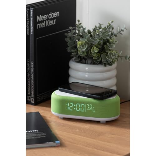 karlsson-vogue-wecker-hellgr-n-19-8-x-9-8-x-7-cm-mit-bluetooth-lautsprecher-und- image 7