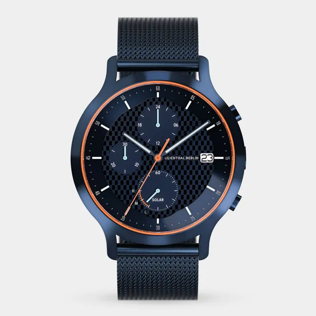 lilienthal-berlin-chronograph-solar-edition-iv-armbanduhr-carbon image 1