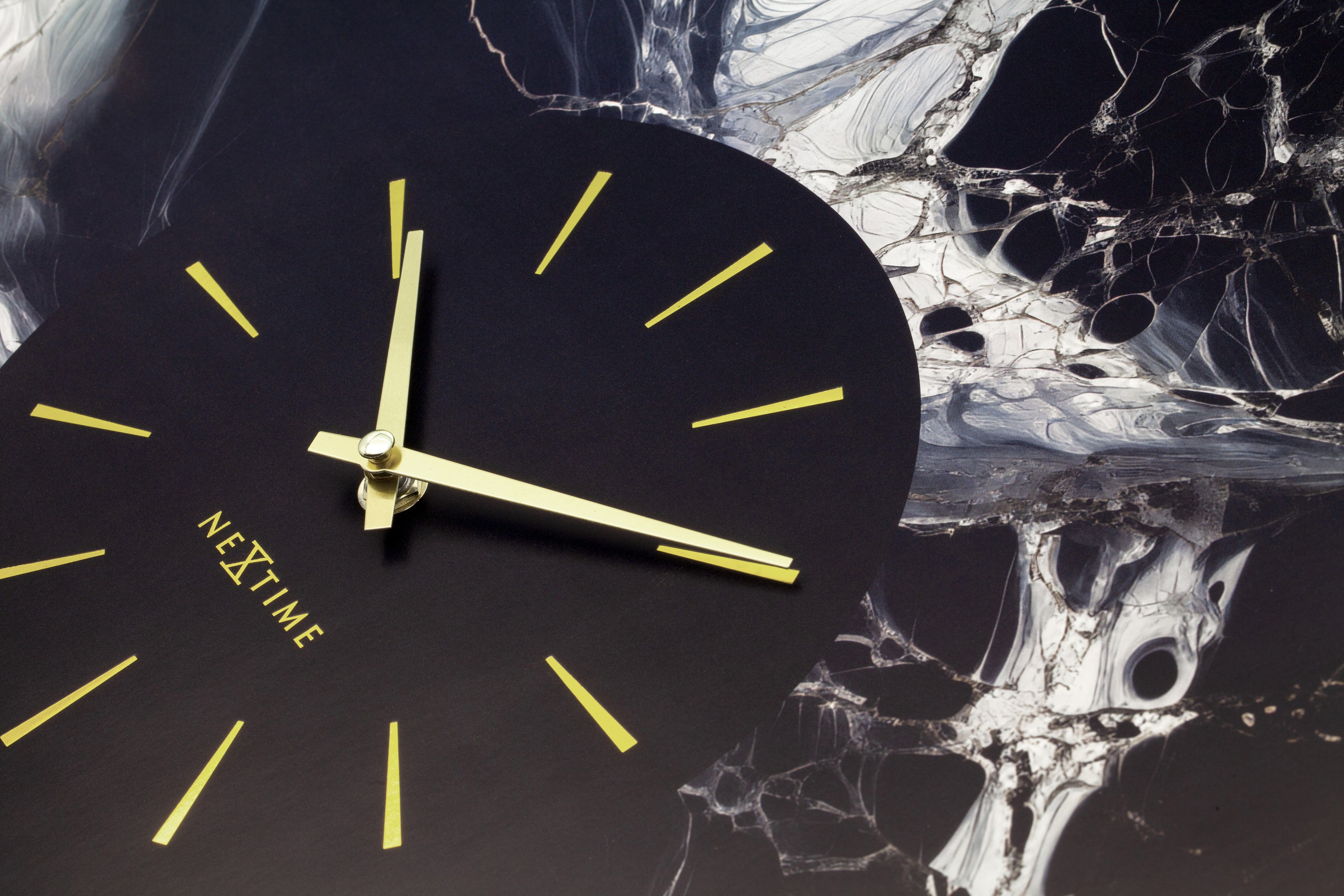 nextime-marble-duo-wanduhr-analog-48-cm-aluminium-lautlos image 4