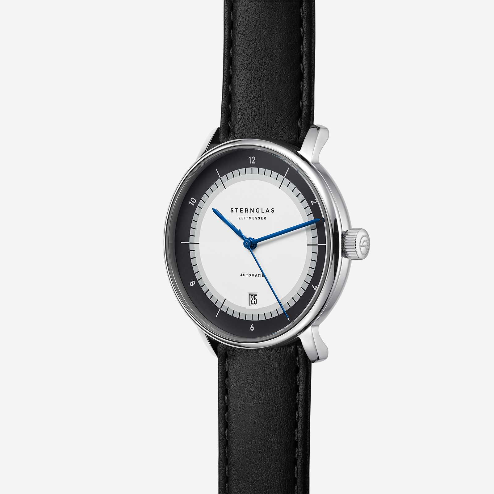 sternglas-naos-automatik-edition-60-lumatik-automatikuhr-38-mm-silber-mit-lederb image 3
