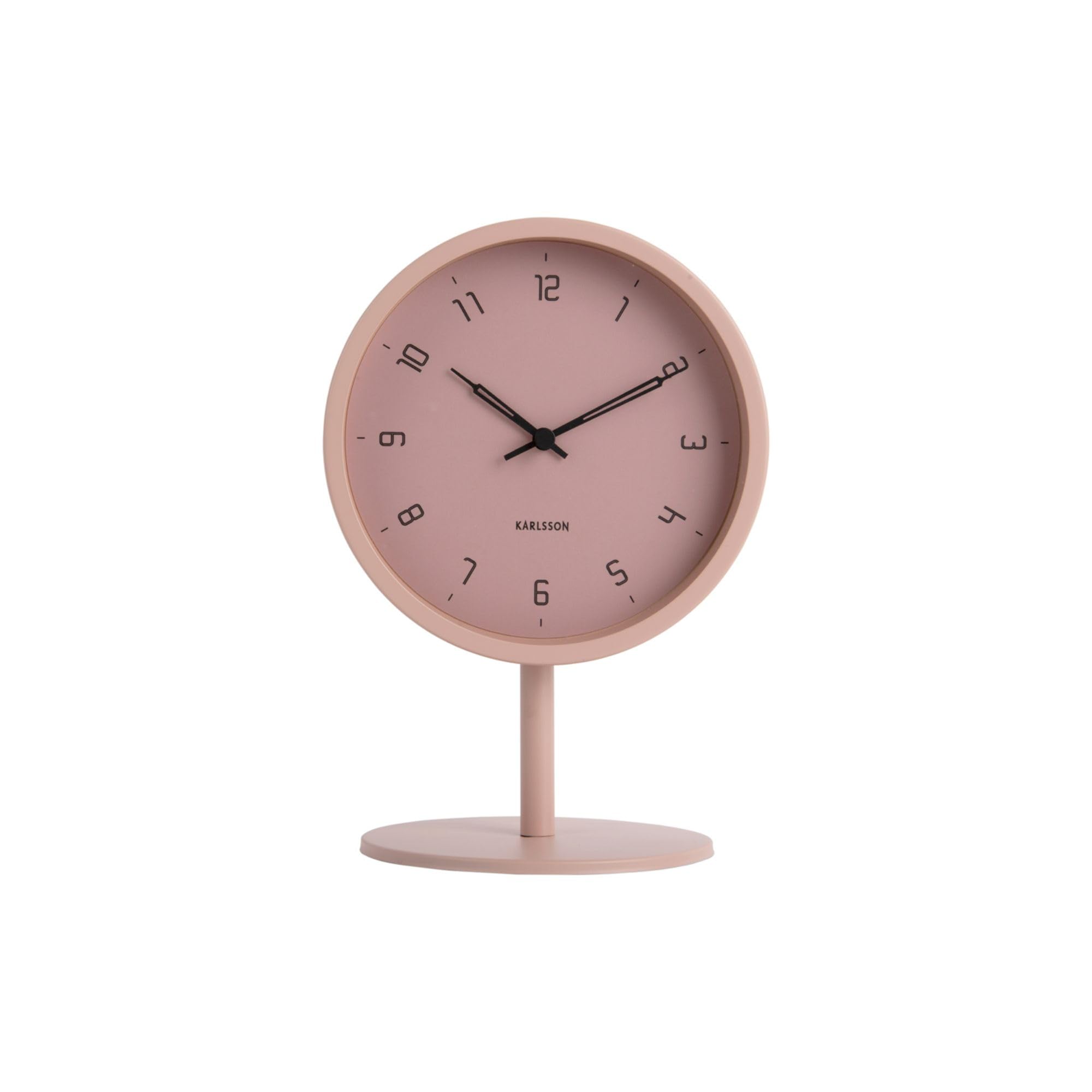 karlsson-stark-tischuhr-eisen-matt-faded-pink-15-cm image 3