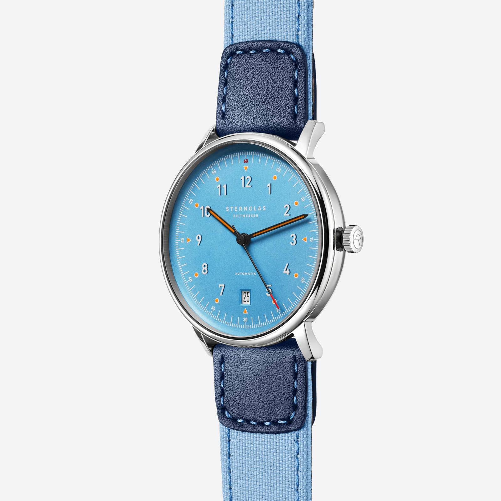 sternglas-lumatik-automatik-uhr-hellblau-38-mm-leder image 3