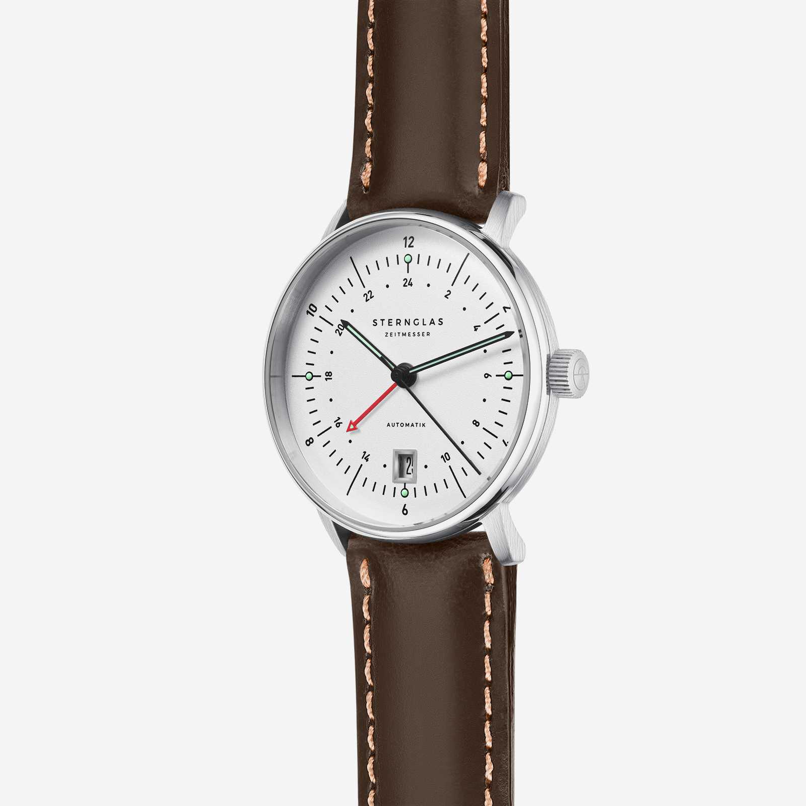 sternglas-naos-pro-gmt-automatik-unisex-uhr-38-mm-silber image 3