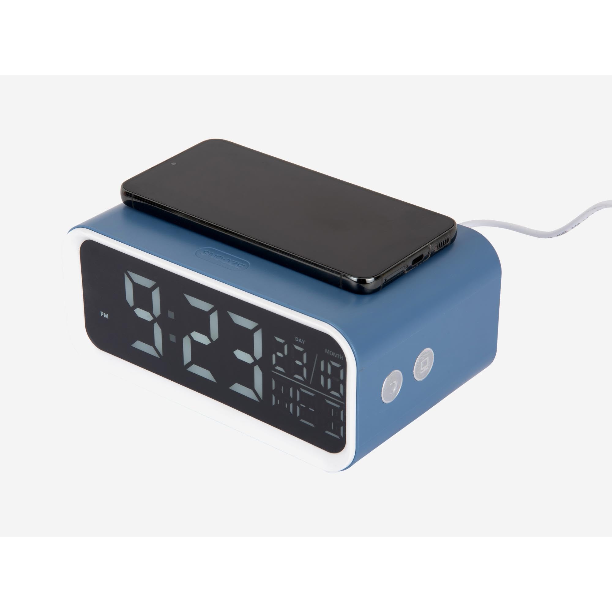 karlsson-chunky-led-wecker-klassisches-blau-17-x-11-x-8-6-cm-mit-handy-ladefunkt image 4